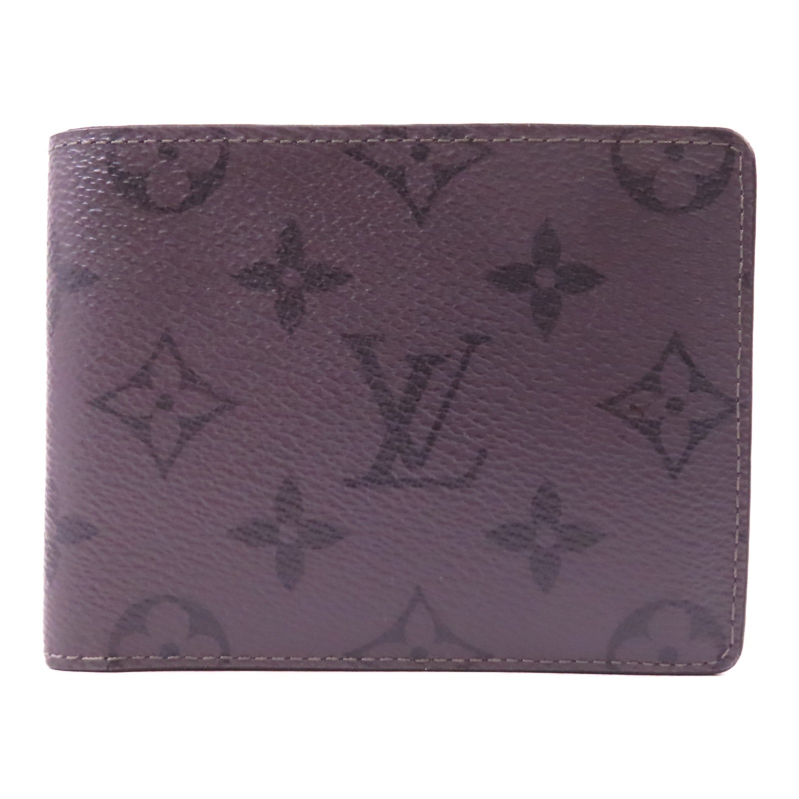 LOUIS VUITTON Monogram Eclipse Slender錢包灰色