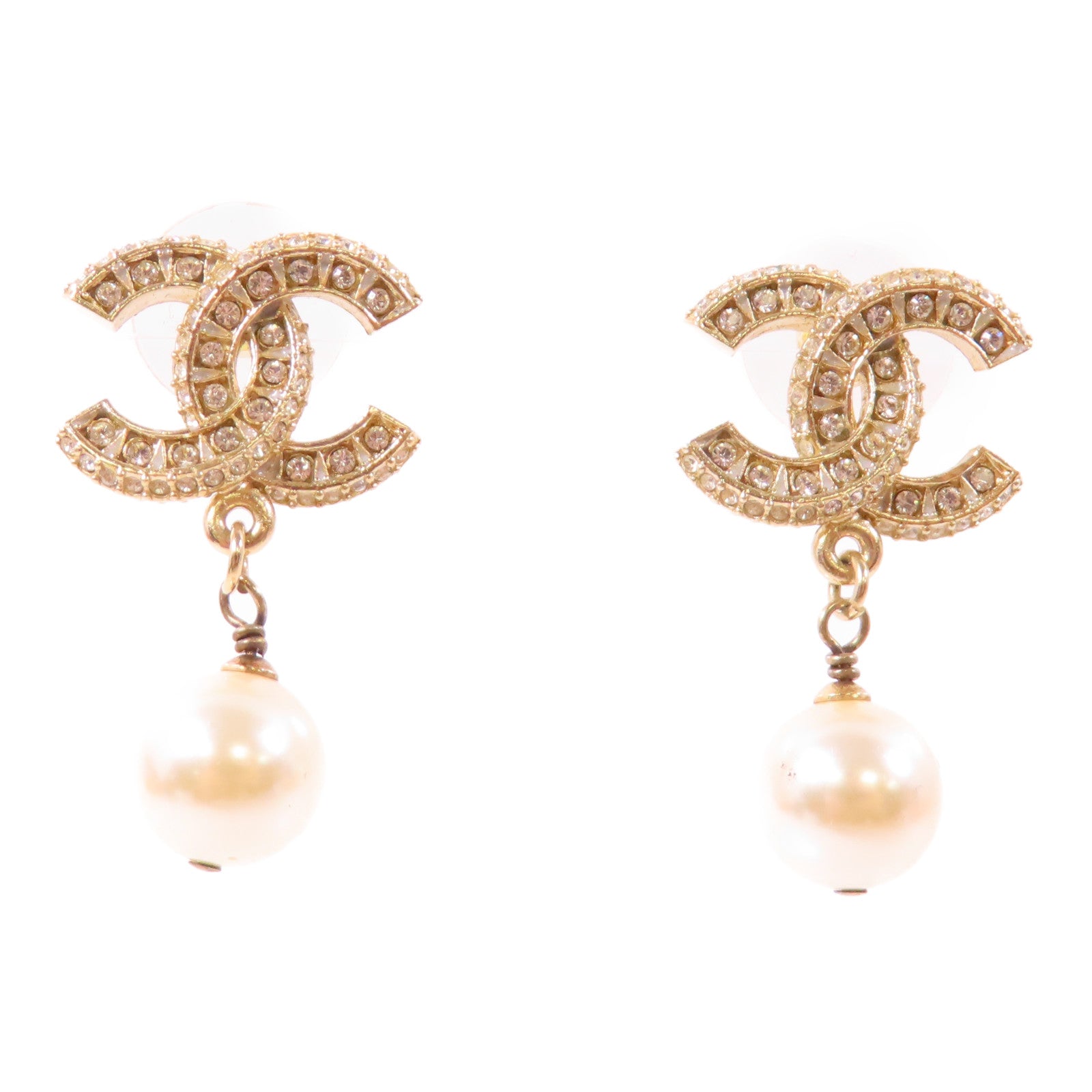 CHANEL 金屬Earrings耳環金色