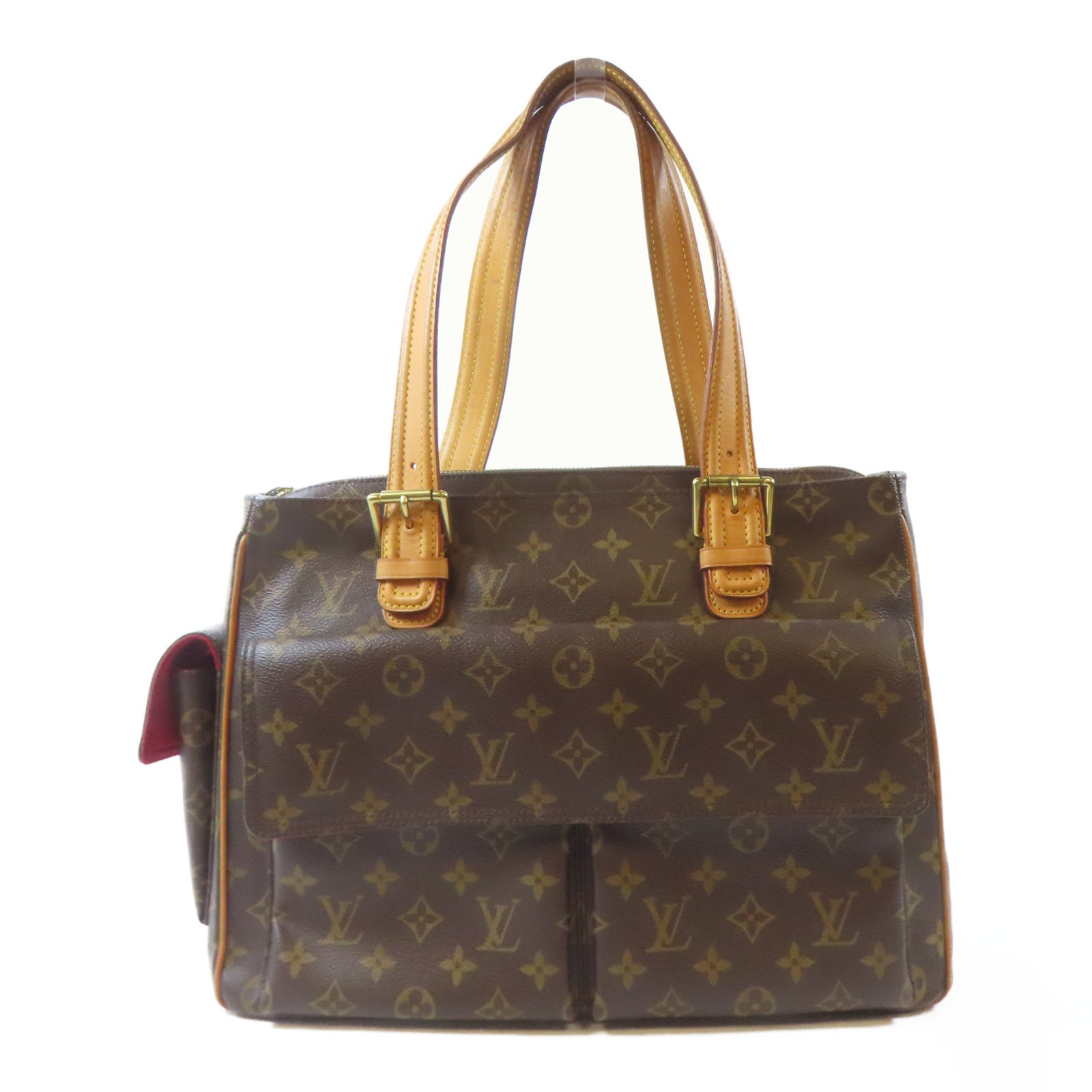 LOUIS VUITTON Monogram Multiple Cite Shoulder Bag金扣肩背袋啡色