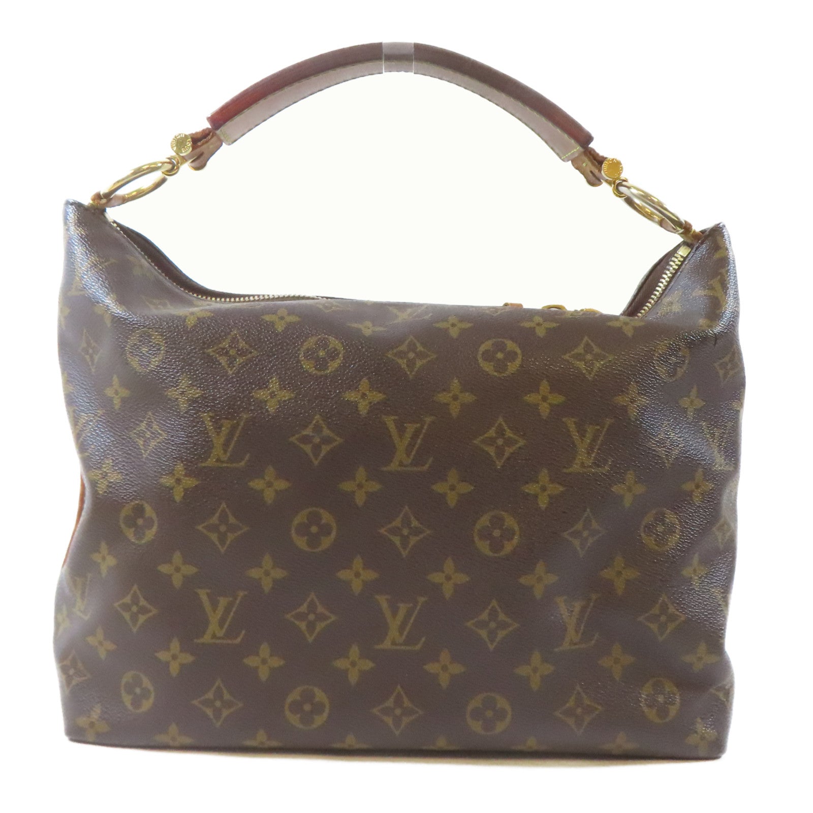 LOUIS VUITTON Monogram Sully PM金扣肩背袋啡色