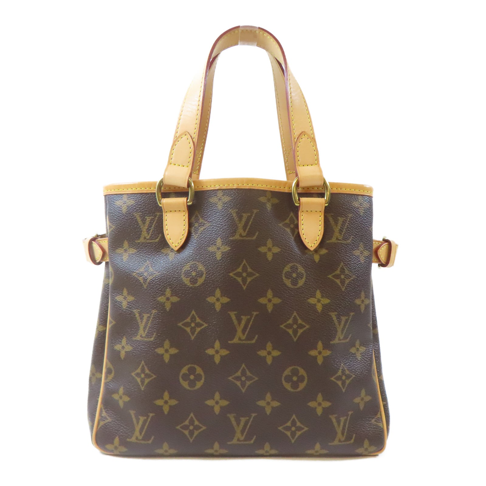 LOUIS VUITTON Monogram Batignolle金扣手挽袋啡色