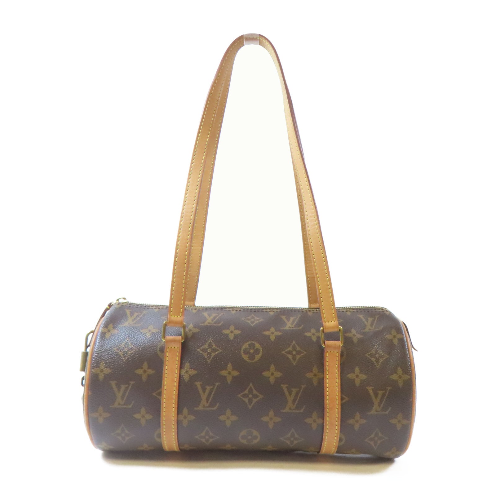 LOUIS VUITTON Monogram Papillon金扣肩背袋啡色