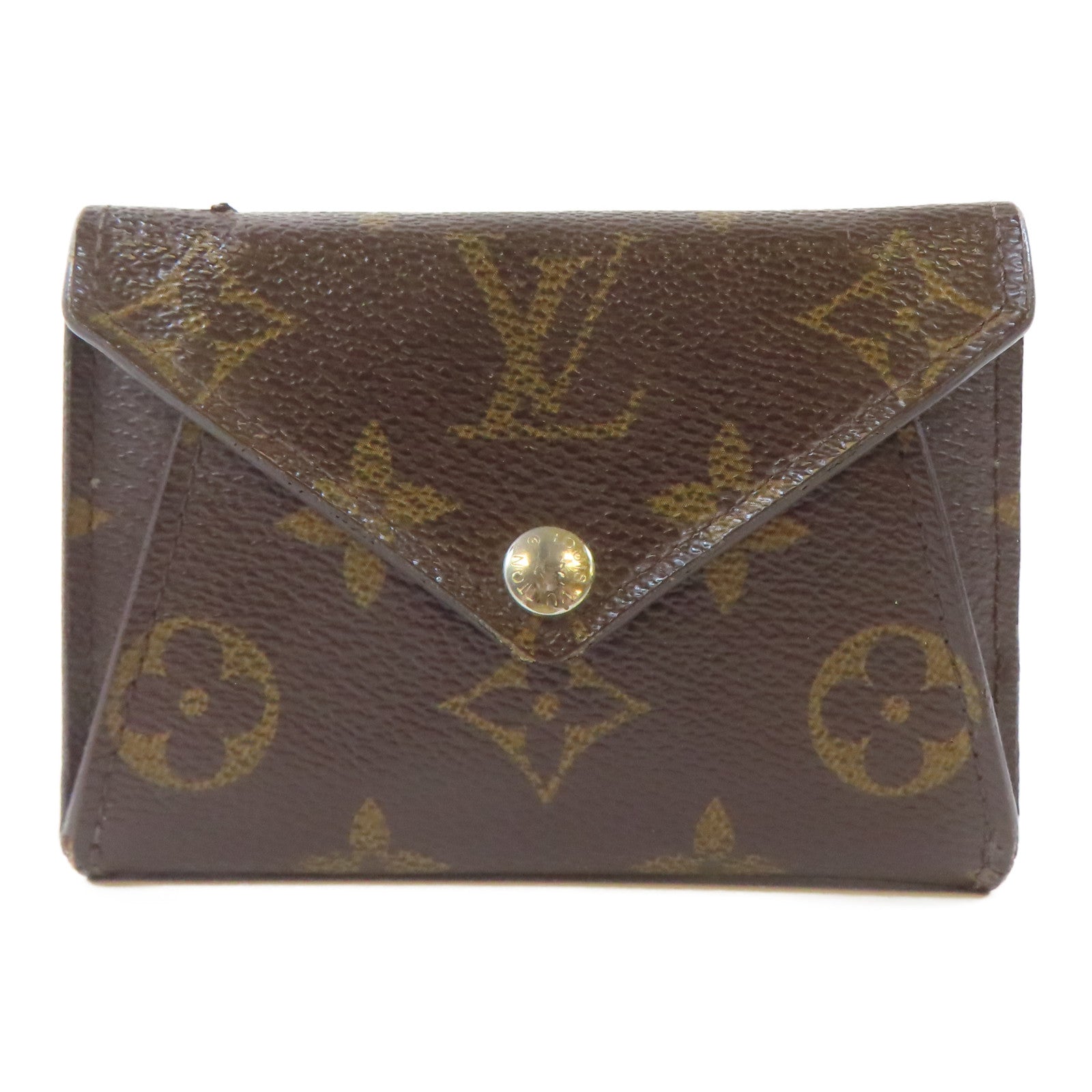 LOUIS VUITTON Monogram Origami Compact Wallet錢包啡色