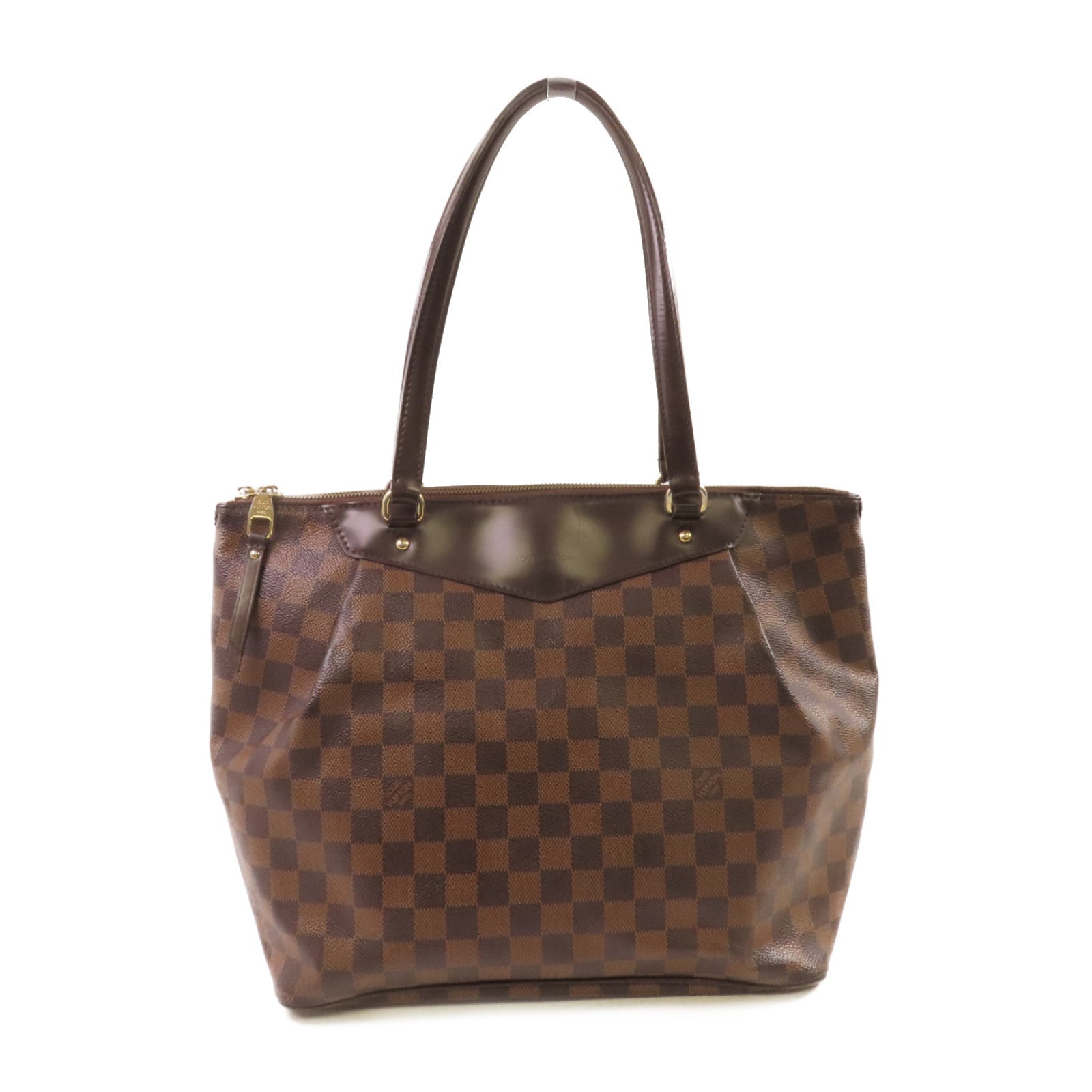 LOUIS VUITTON Damier Ebene Westminster GM Tote Bag金扣肩背袋啡色