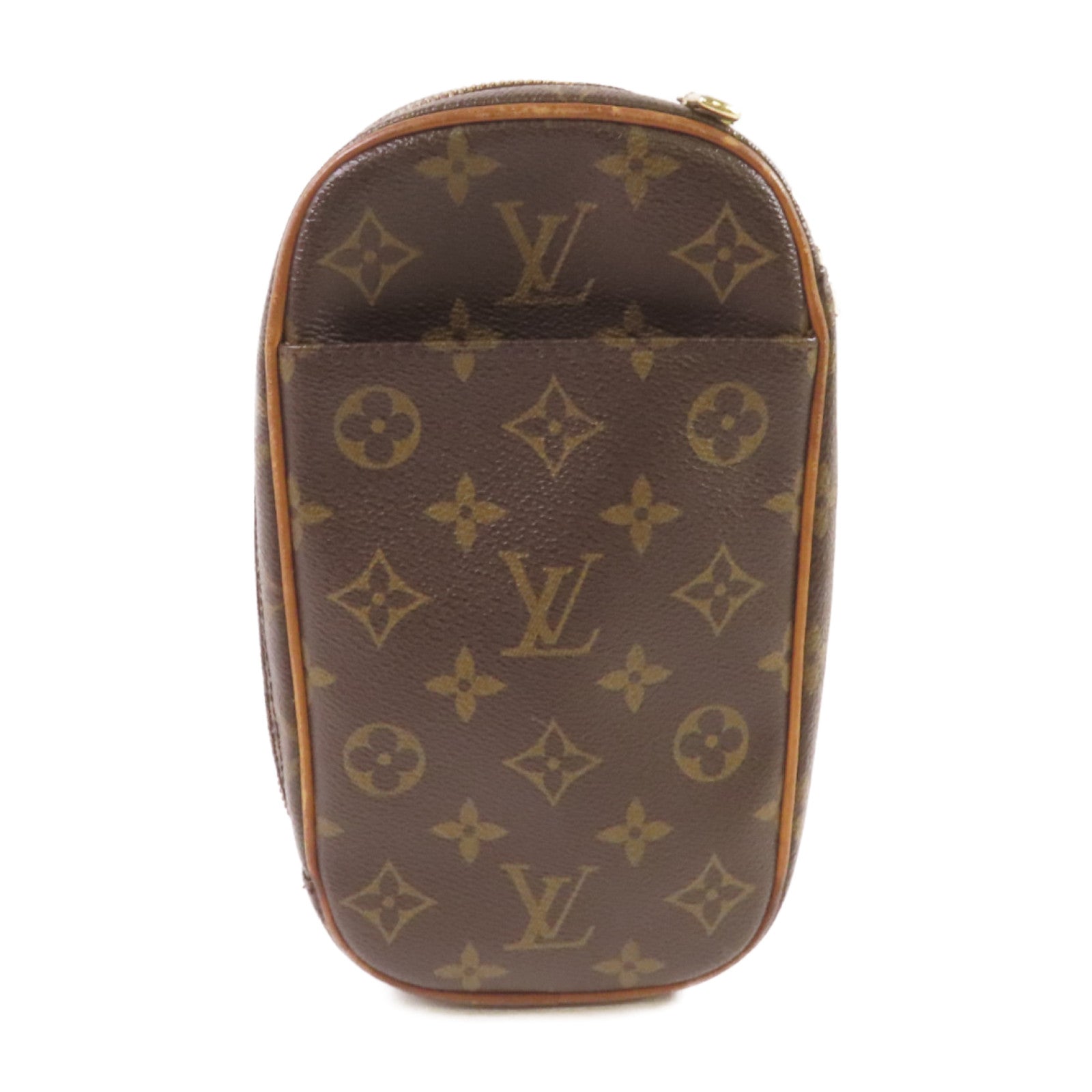 LOUIS VUITTON Monogram Pochette Gange Crossbody Bag金扣肩背袋啡色