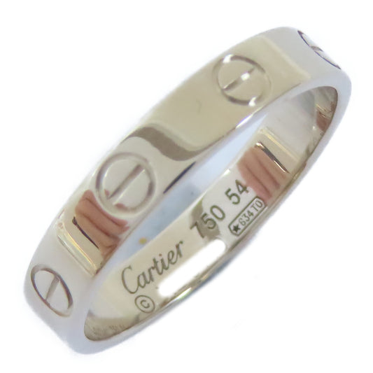 CARTIER 18K白金Mini Love Ring戒指Cartier#54/US#6.75