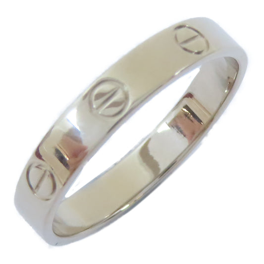 CARTIER 18K白金Mini Love Ring戒指Cartier#59/US#8.75