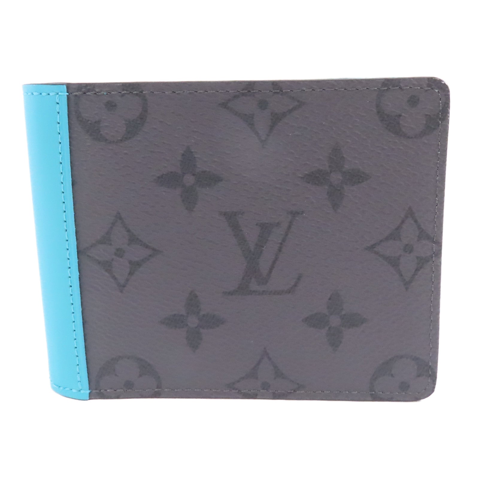 LOUIS VUITTON Monogram Eclipse Reverse Wallet錢包灰色/藍色