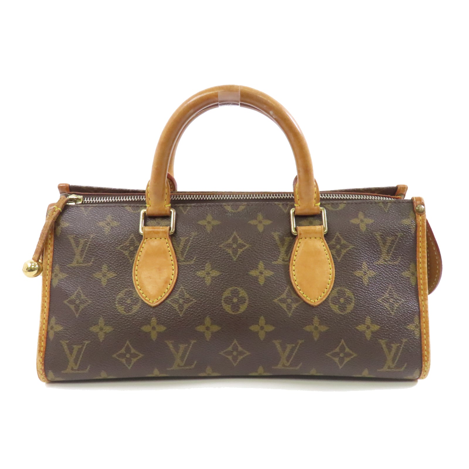 LOUIS VUITTON Monogram Popincourt金扣手挽袋啡色