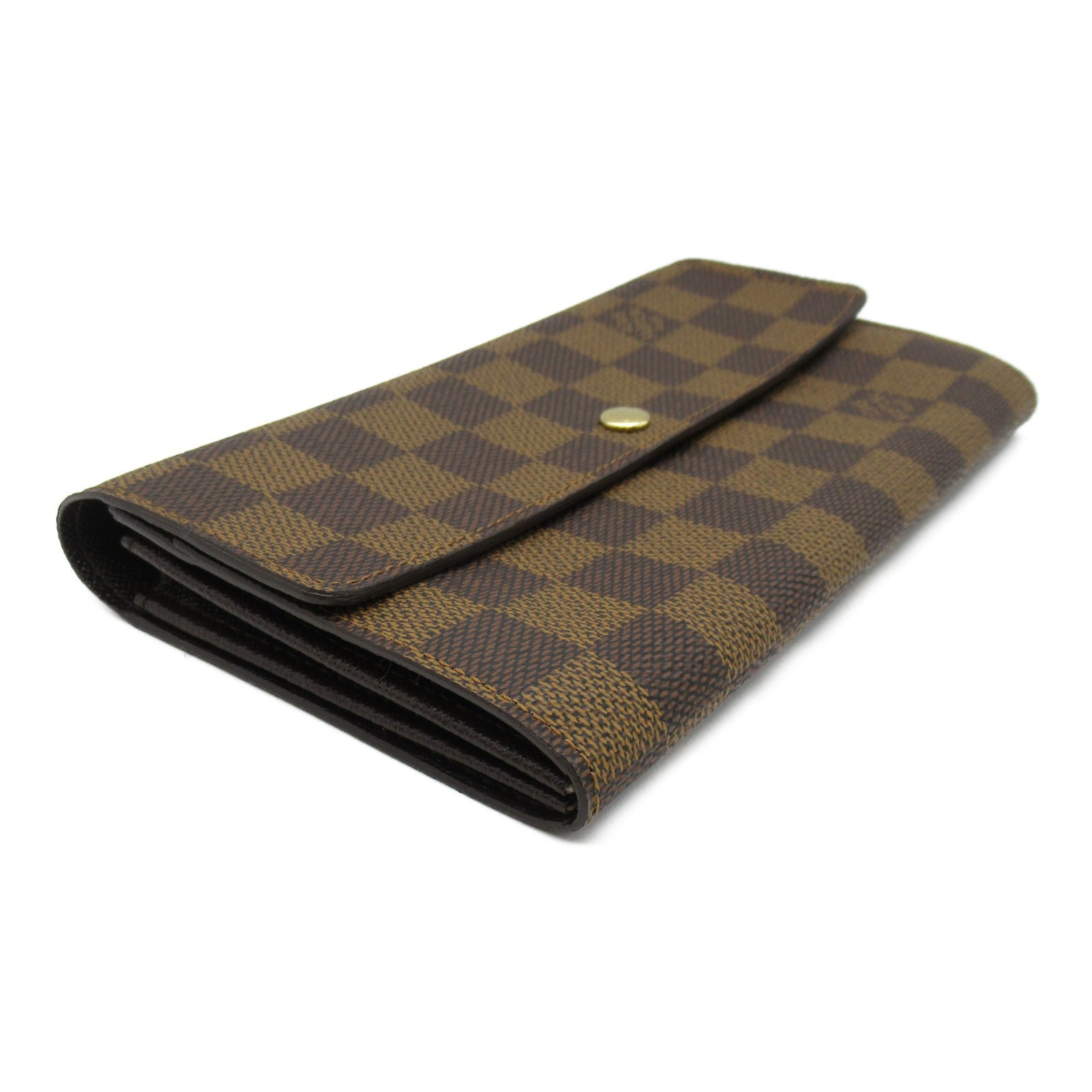 LOUIS VUITTON Damier Porte Monnaie Credit Bifold Gold Buckle Long Wall –  Brand Off Hong Kong Online Store