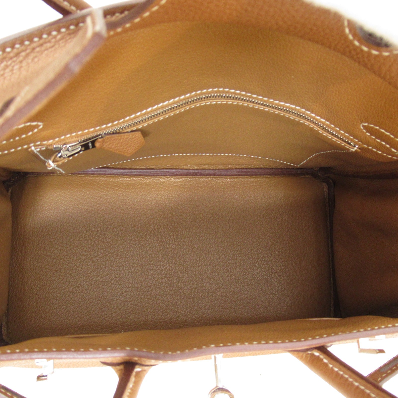 HERMES Togo Leather Birkin 25 Silver Buckle Hand Bag Gold/Brown – Brand Off  Hong Kong Online Store