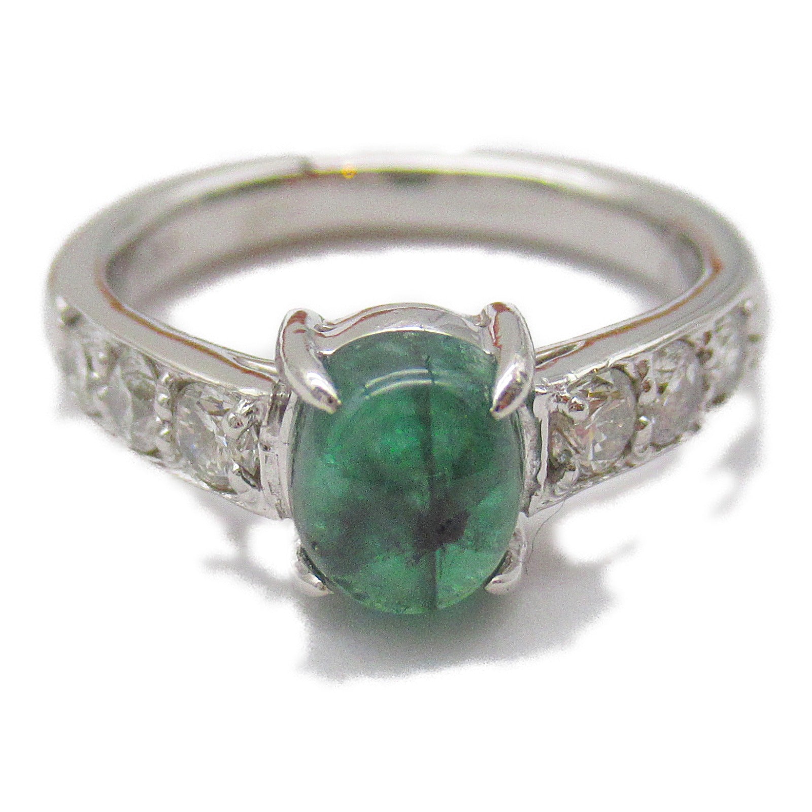 JEWELRY PT900鉑金 0.82ct Trapiche Emerald Ring US#3.75 – Brand Off Hong ...