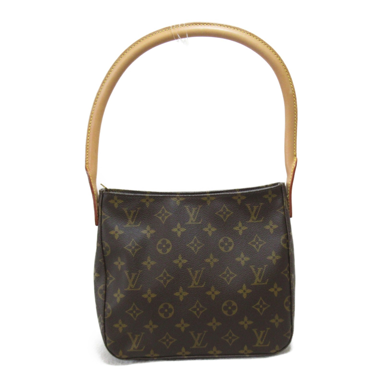 LOUIS VUITTON Monogram Looping MM金扣肩背袋啡色