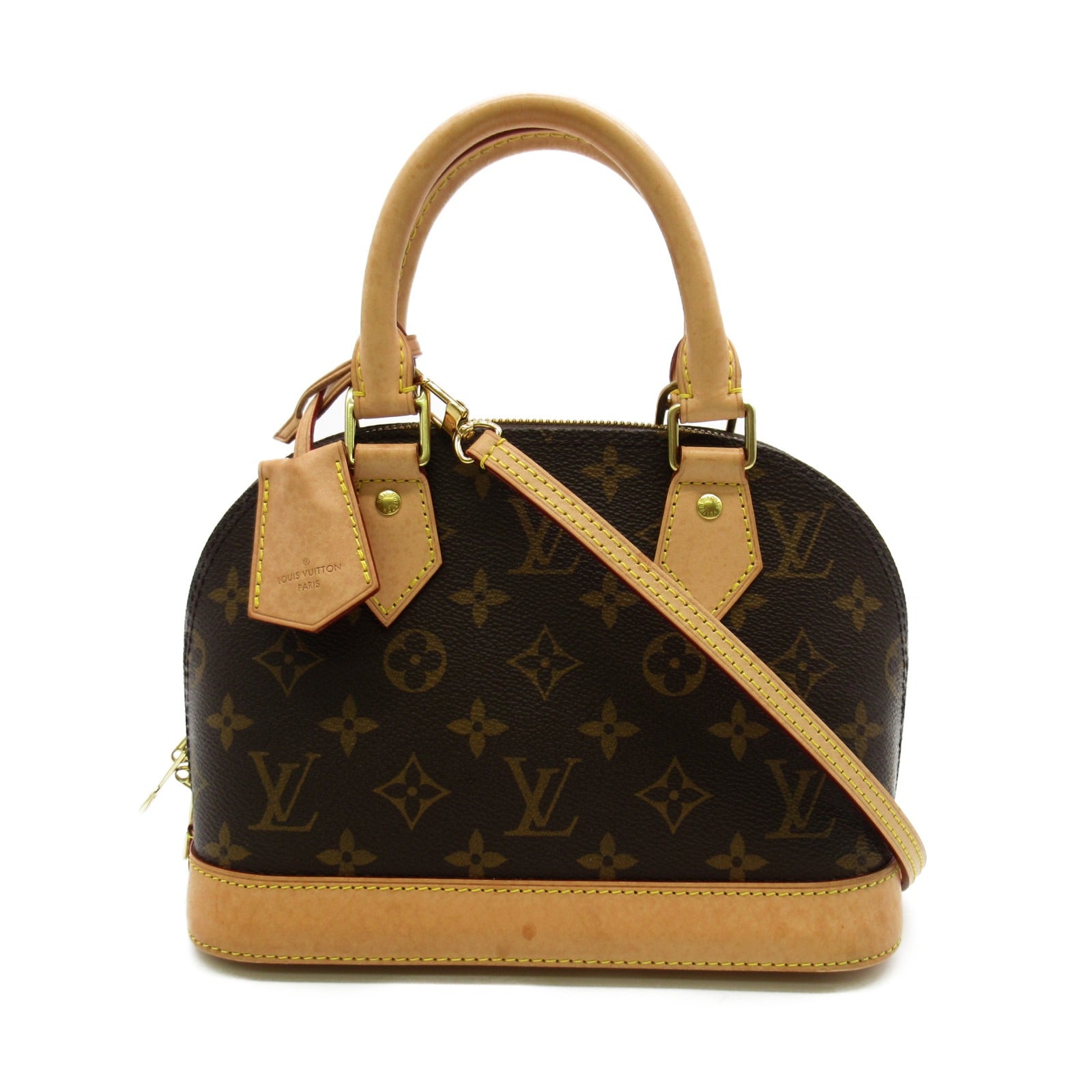 LOUIS VUITTON Monogram Alma BB手挽肩背兩用袋啡色