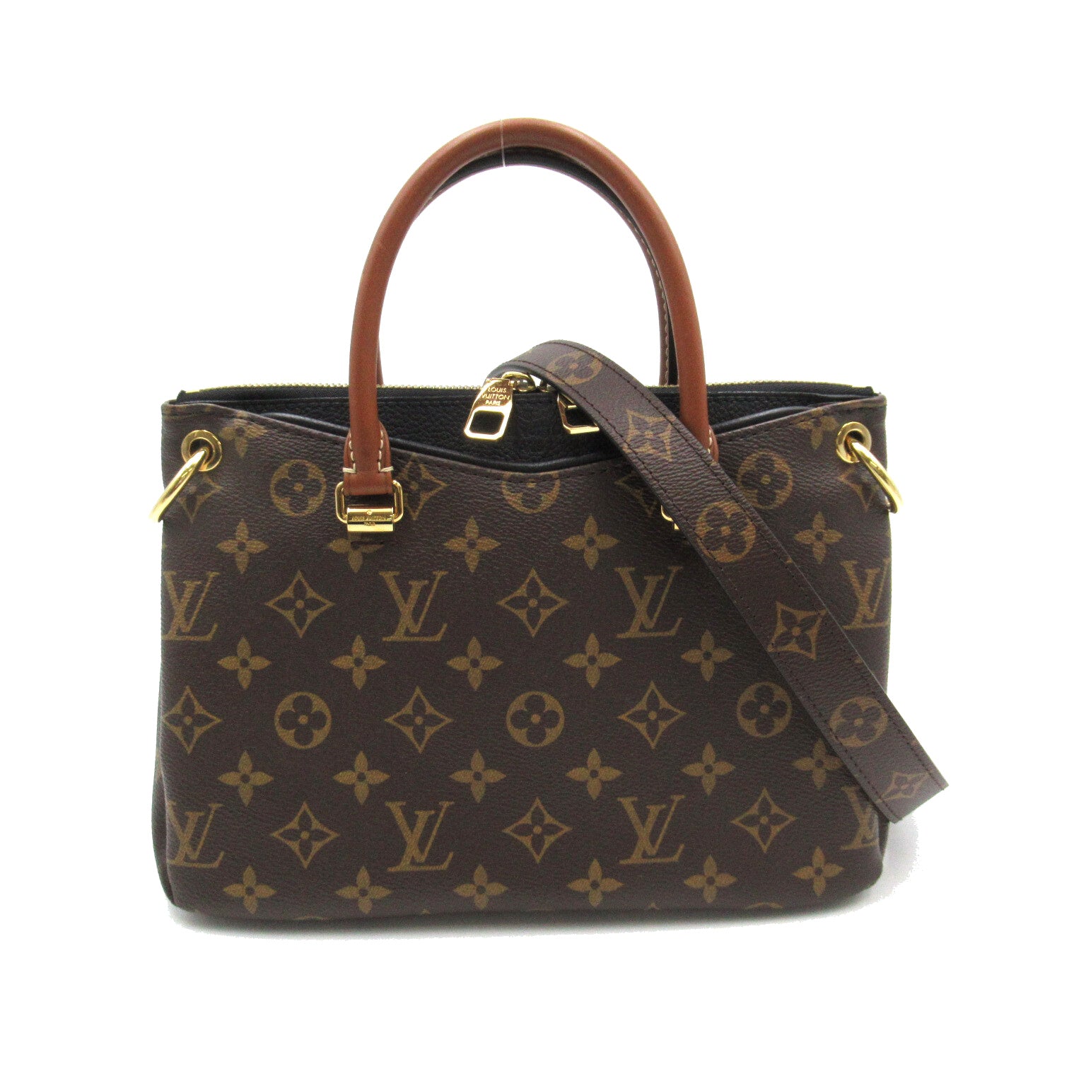 LOUIS VUITTON Monogram Pallas BB手挽肩背兩用袋啡色