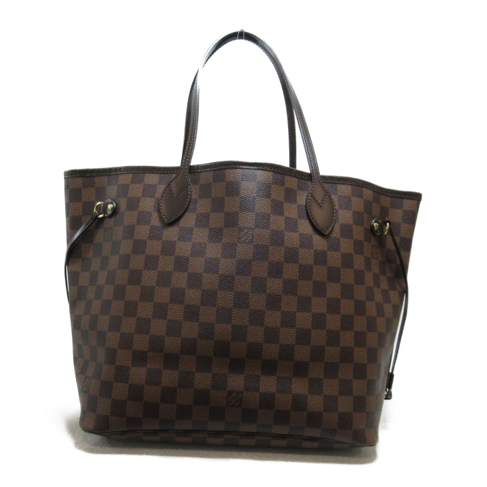 LOUIS VUITTON Damier Neverfull MM手挽袋/肩背袋啡色