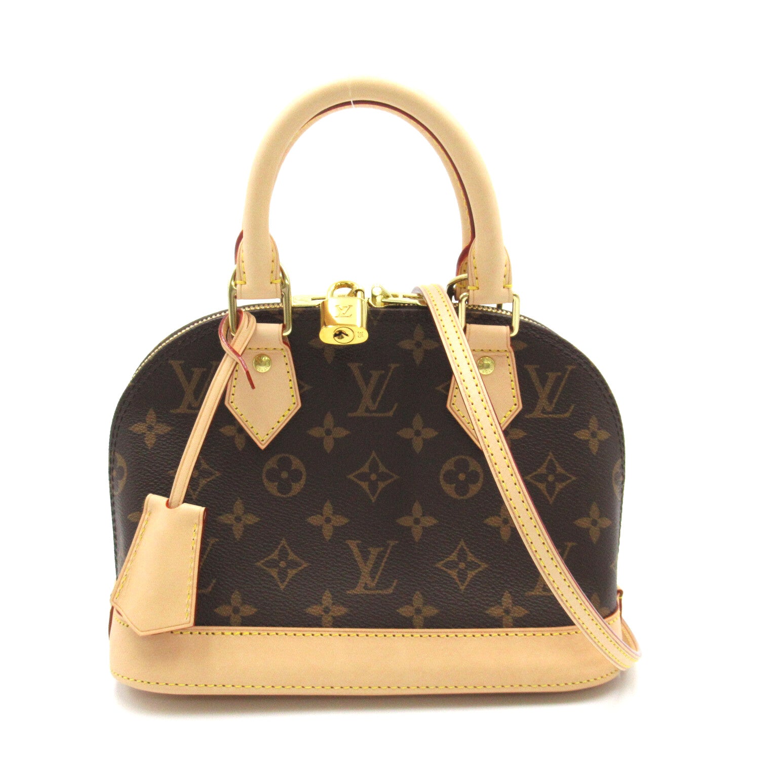 LOUIS VUITTON Monogram Alma BB手挽肩背兩用袋啡色