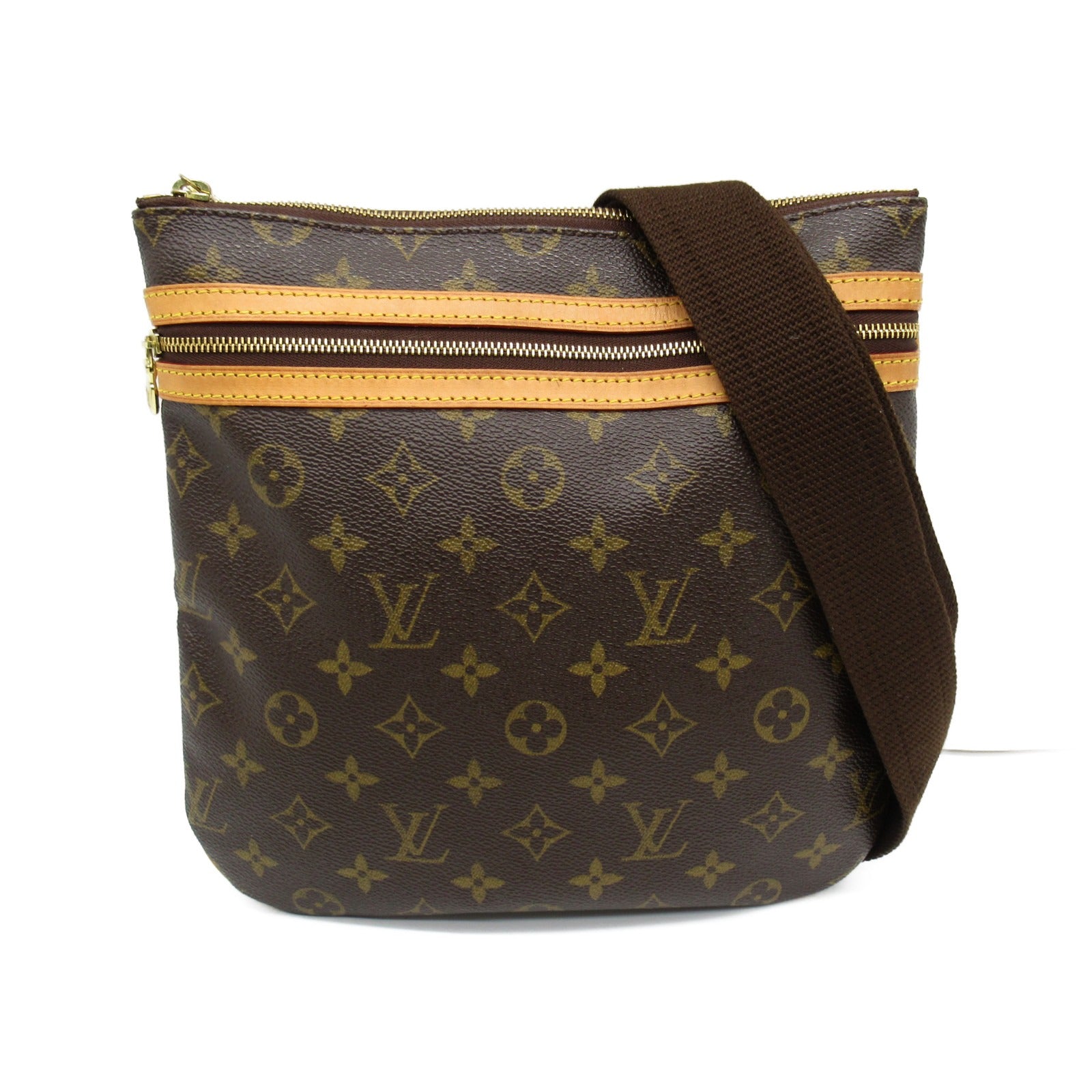 LOUIS VUITTON LV GHW Felicie Strap & Go Shoulder Bag M80091 Monogram  Brown