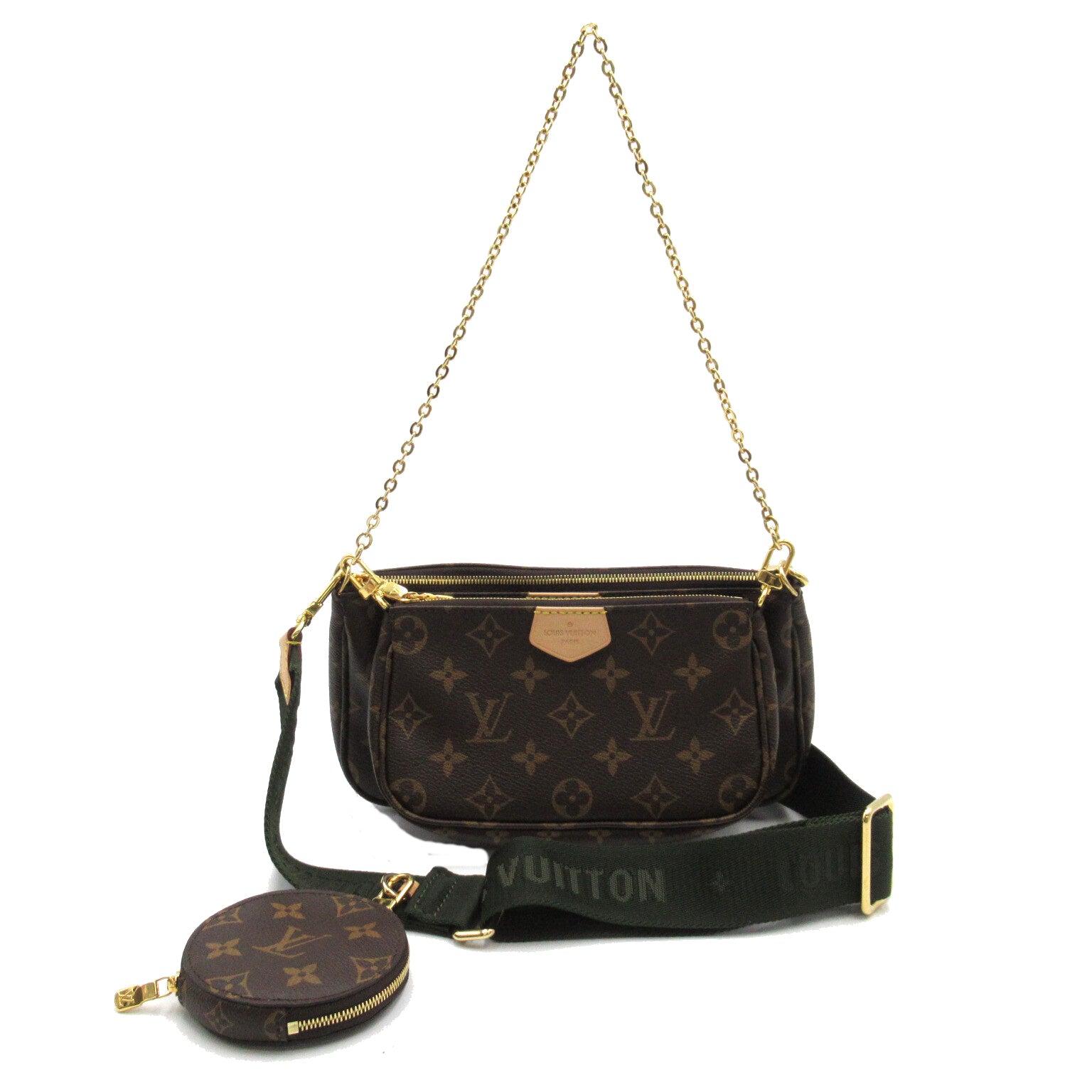 LOUIS VUITTON Monogram Multi Pochette Accessoires啡色肩背袋啡色