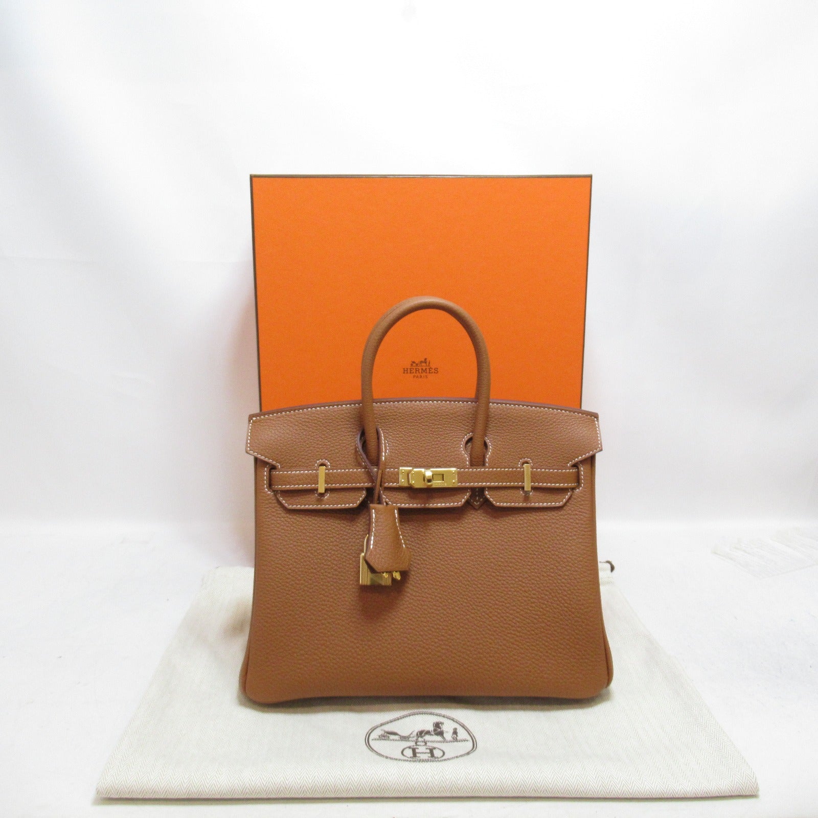 HERMES Togo Leather Birkin 25 Gold Buckle Hand Bag Gold – Brand Off Hong  Kong Online Store
