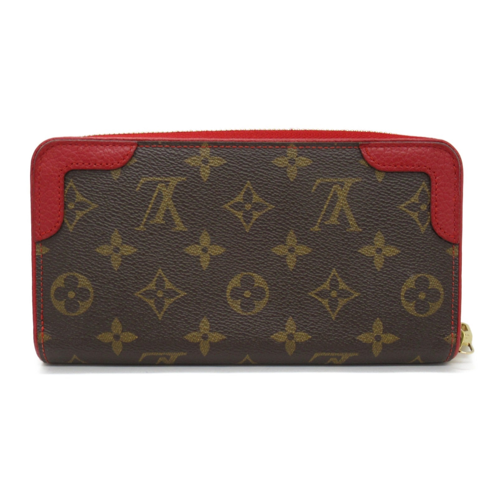 LOUIS VUITTON Monogram Zippy Wallet Retiro Long Wallet Red/Brown – Brand  Off Hong Kong Online Store