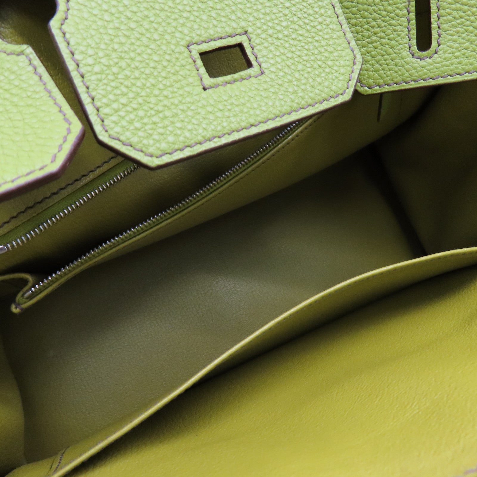 2007 Hermes Vert Anis Clemence Leather Picotin GM