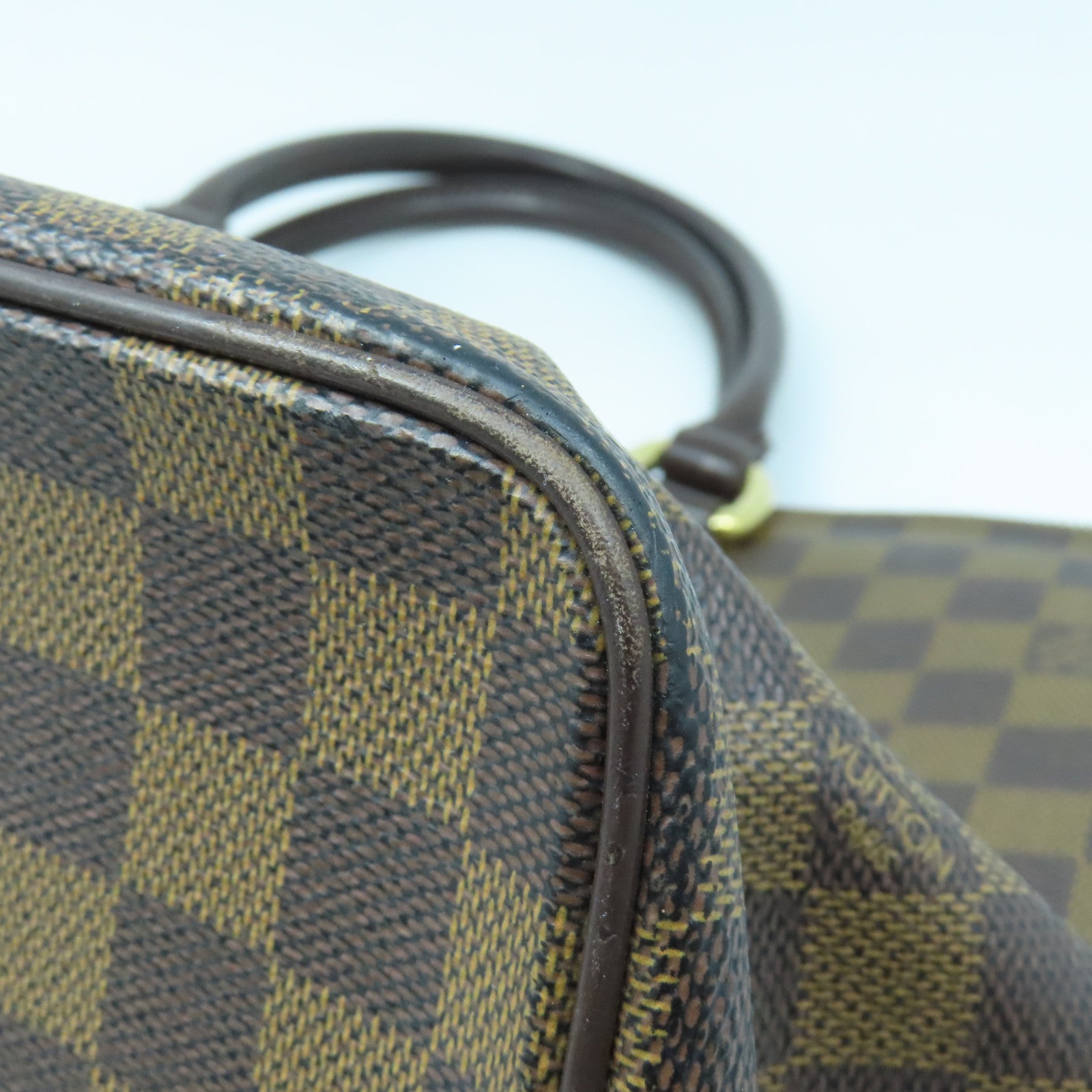 LOUIS VUITTON Damier Saleya MM gold buckle handle bag brown – Brand Off  Hong Kong Online Store