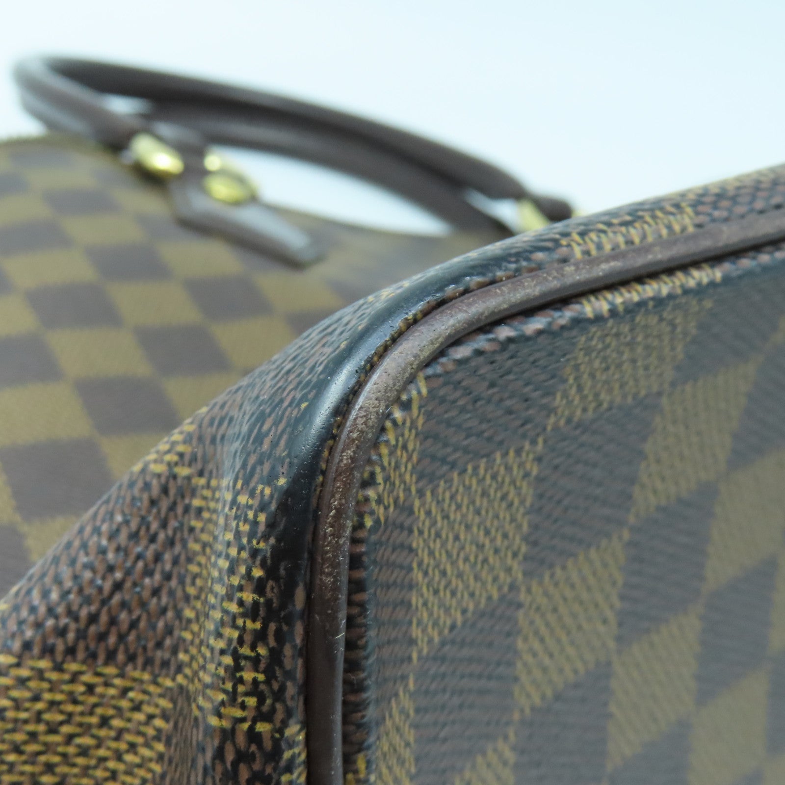 LOUIS VUITTON Damier Saleya MM gold buckle handle bag brown – Brand Off  Hong Kong Online Store