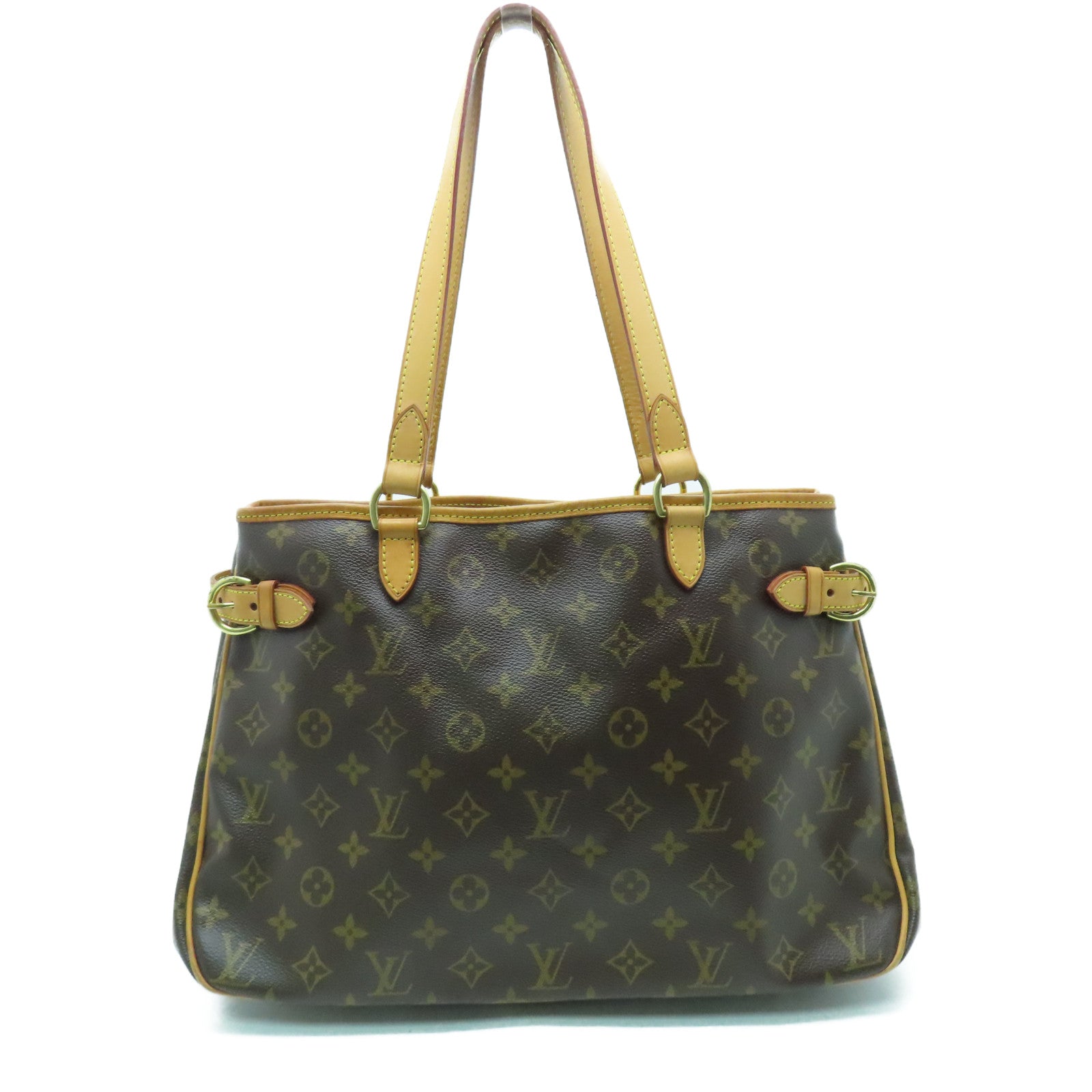 LOUIS VUITTON Monogram Batignolles Horizontal Shoulder金扣肩背袋啡色