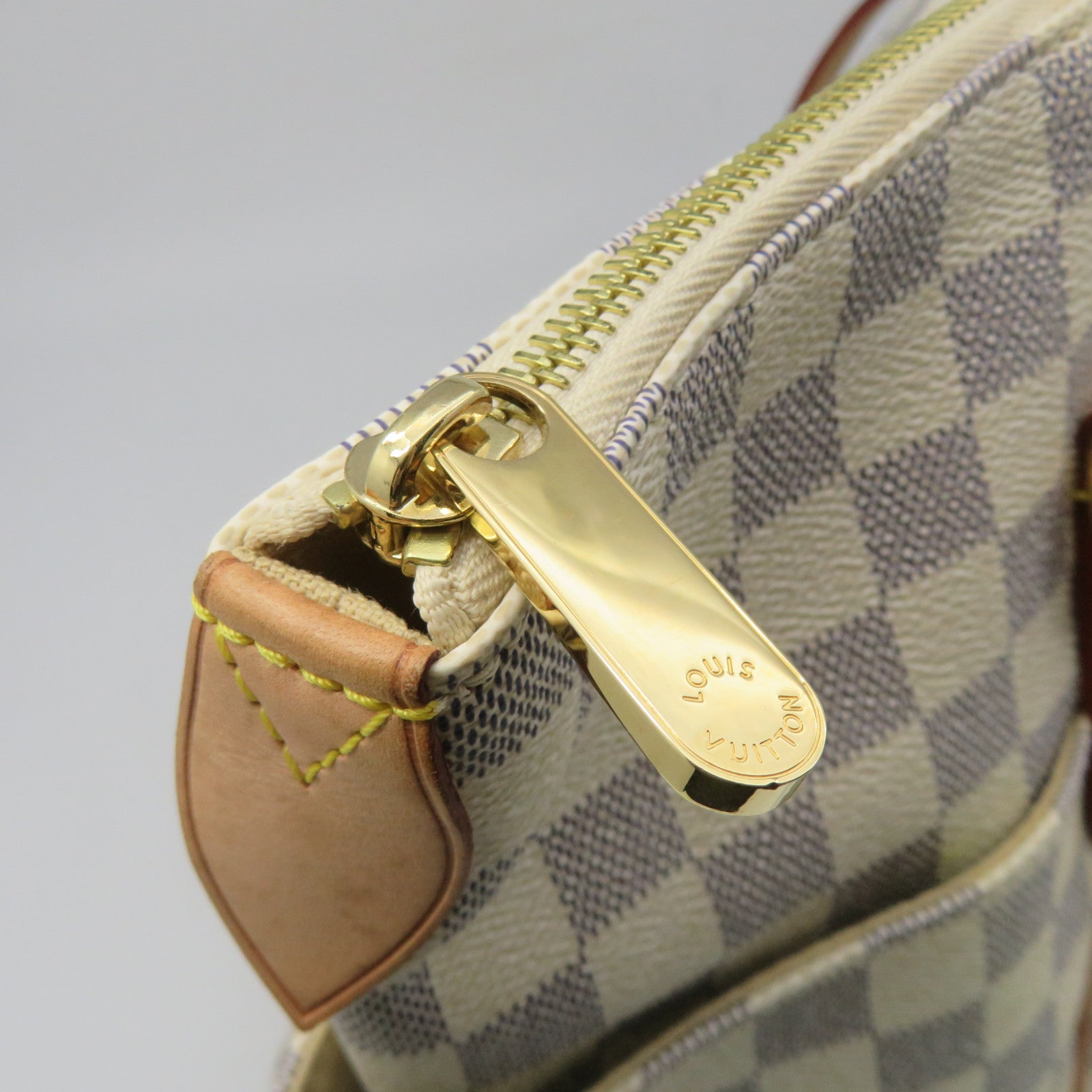 Louis Vuitton Totally MM Damier Azur Shoulder Bag White
