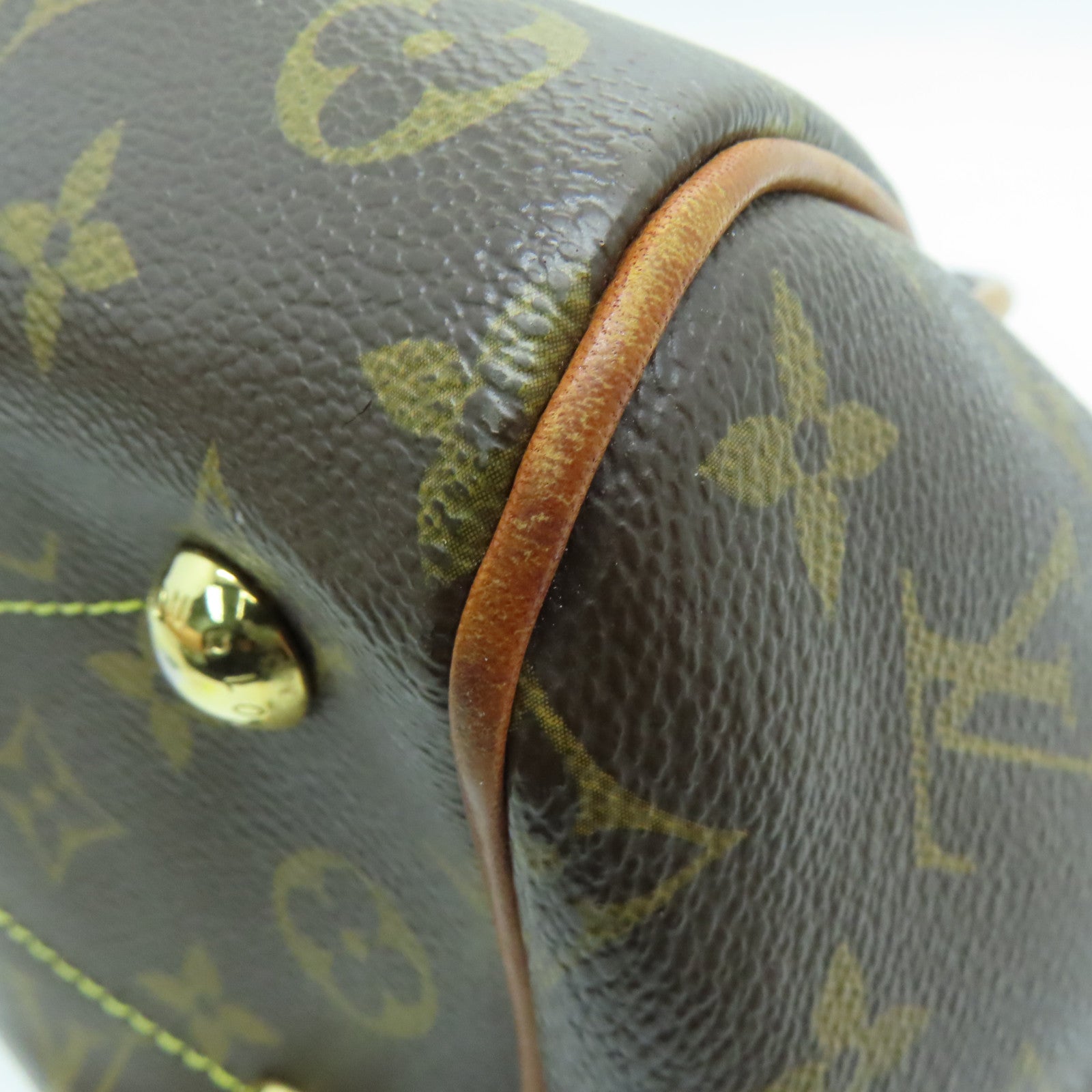 LOUIS VUITTON Monogram Tivoli PM Gold Buckle Handle Bag Brown – Brand Off  Hong Kong Online Store