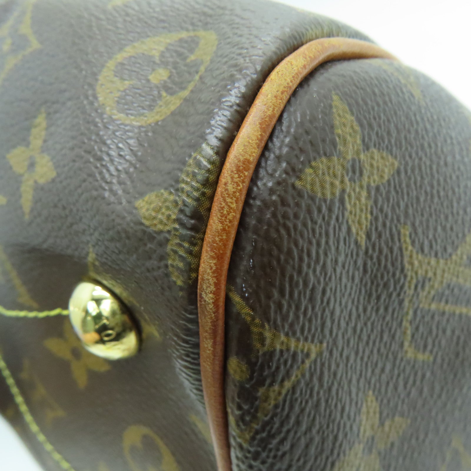 LOUIS VUITTON Monogram Tivoli PM Gold Buckle Handle Bag Brown – Brand Off  Hong Kong Online Store