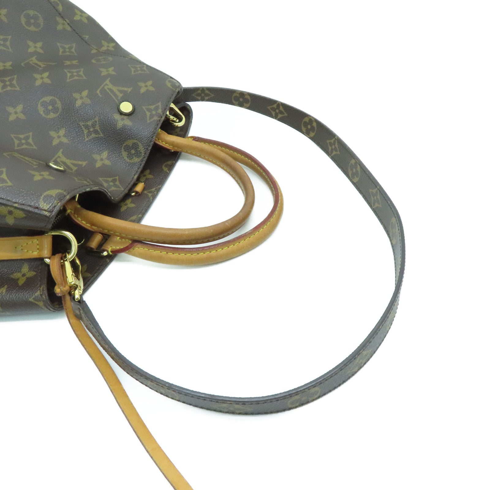 LOUIS VUITTON Monogram Montaigne MM gold buckle handle shoulder bag br –  Brand Off Hong Kong Online Store