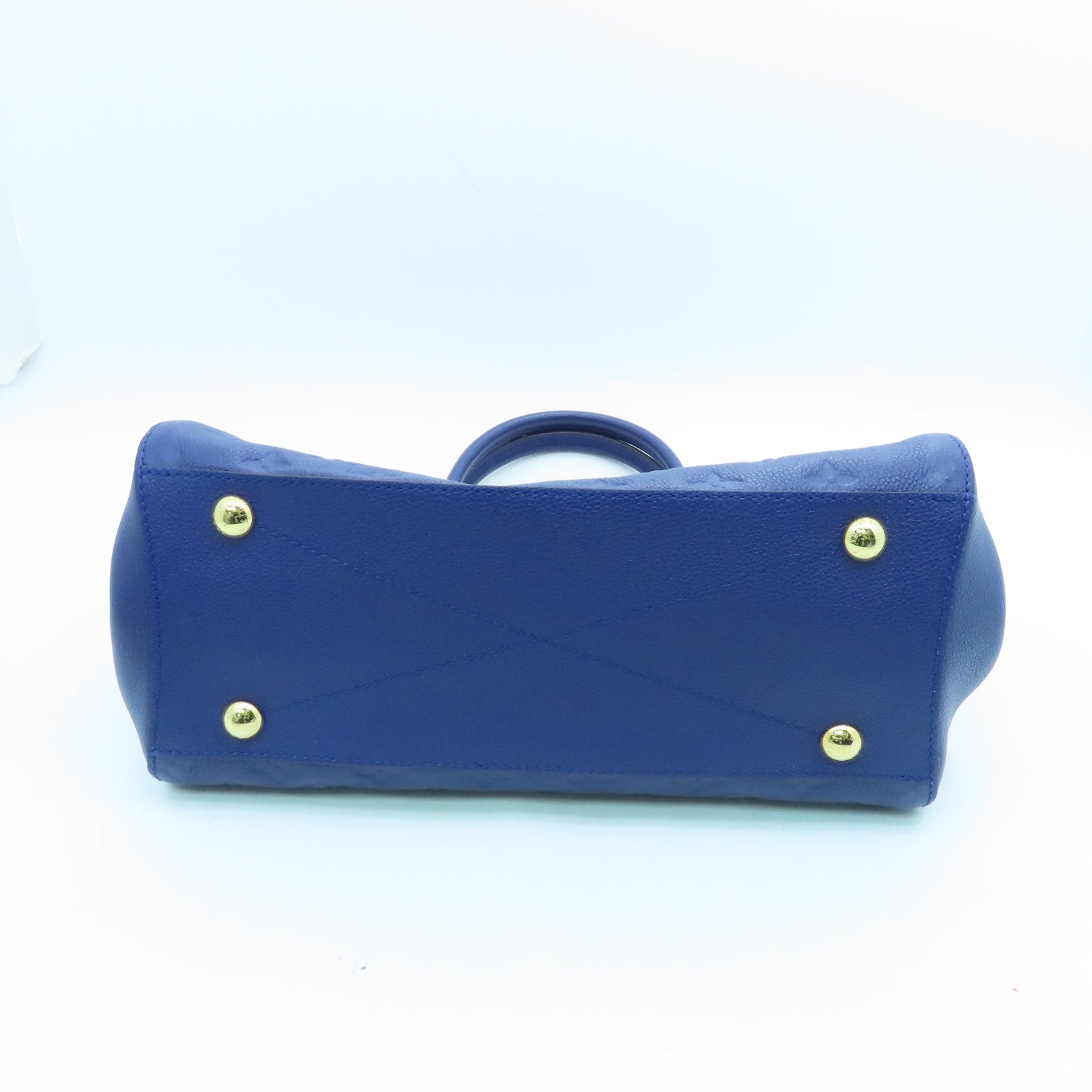 Louis Vuitton Monogram Empreinte Montaigne MM - Blue Handle Bags