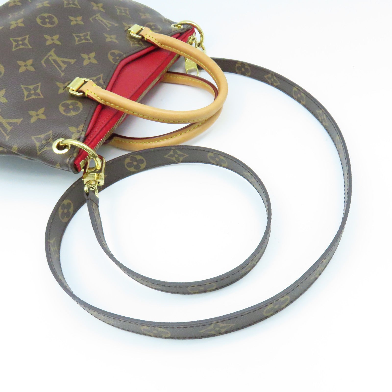 LOUIS VUITTON Cerise Monogram Canvas Pallas 2Way Shoulder Bag