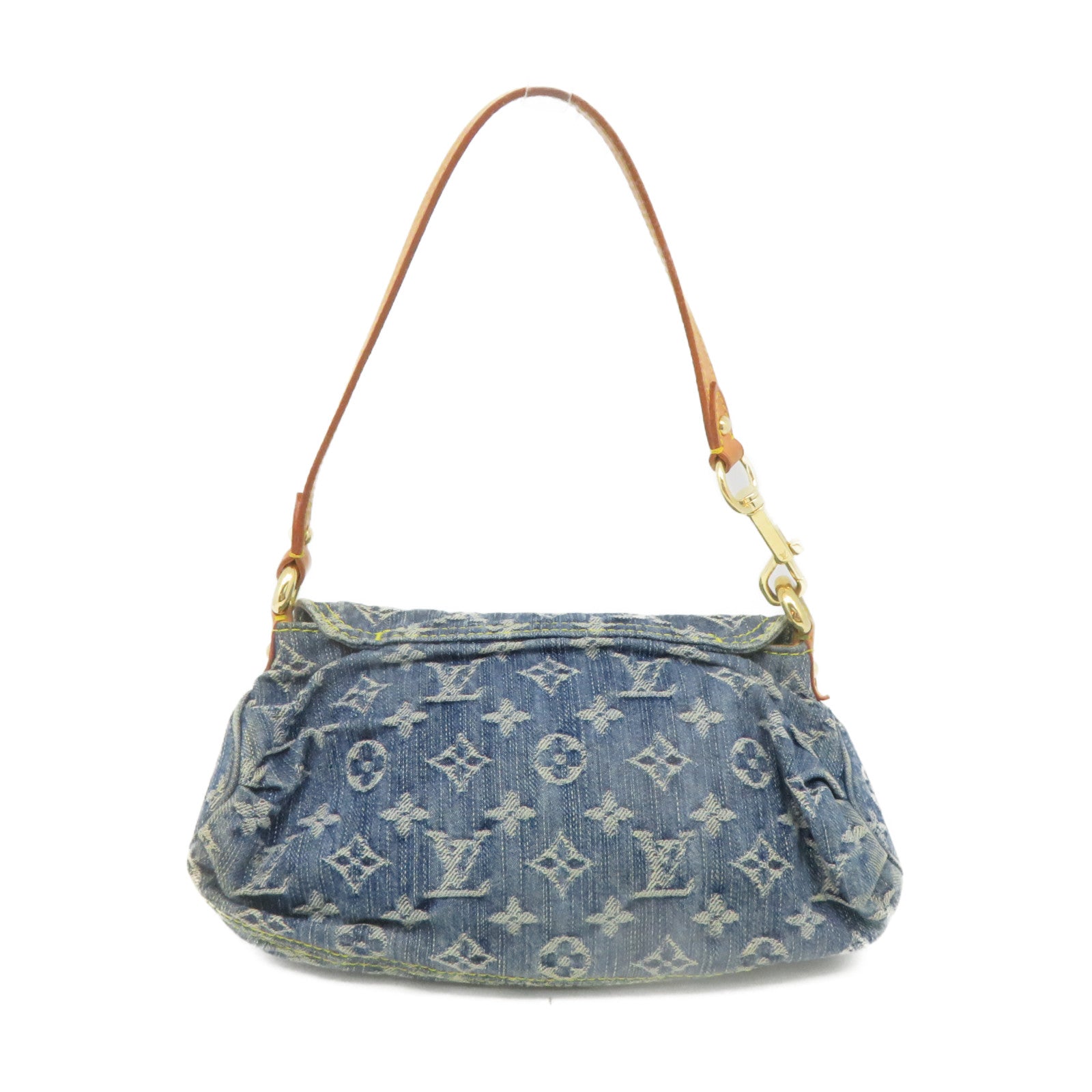 Auth Louis Vuitton Monogram Denim Mini Pretty M95050 Women's