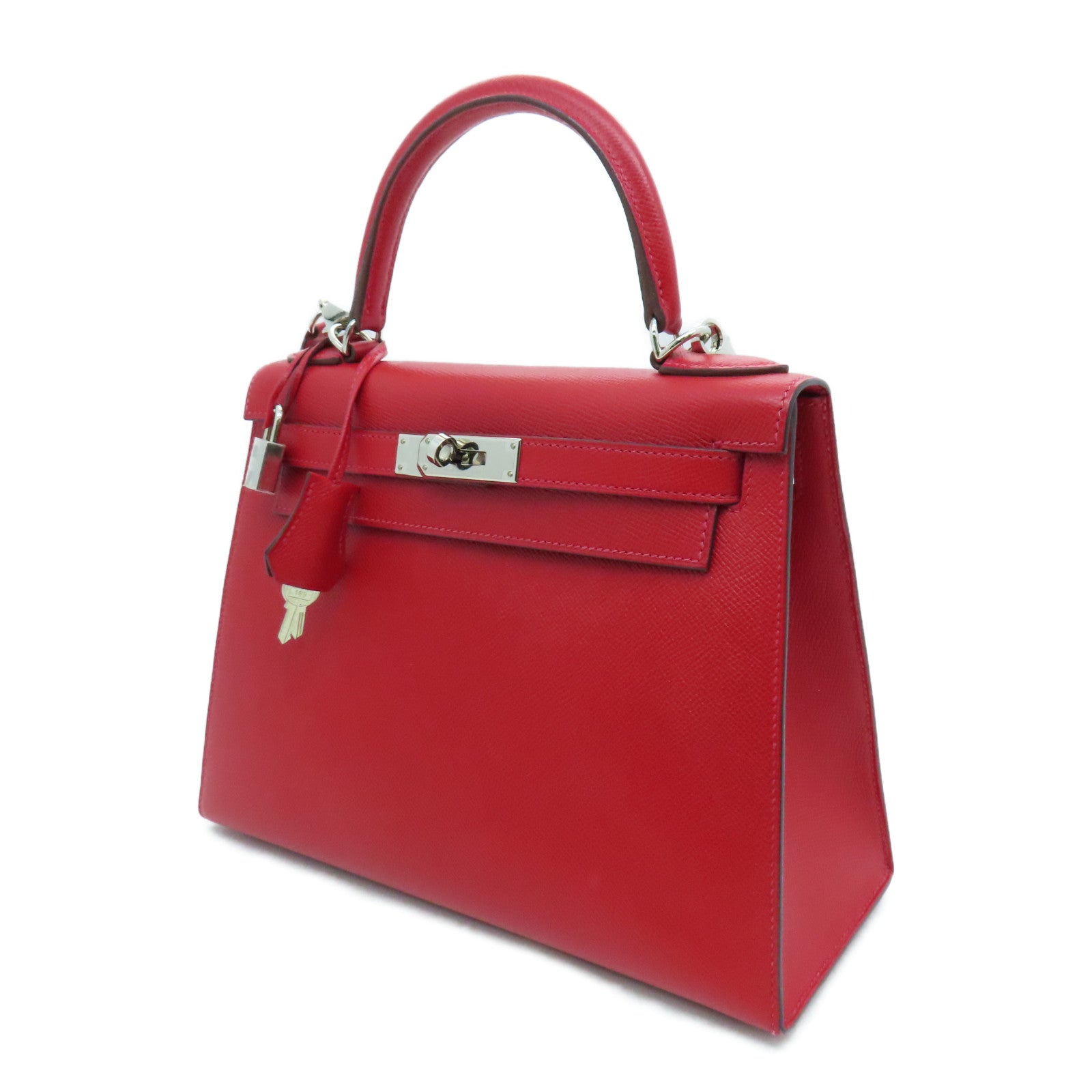 Hermes Kelly 25 Handbag Q5 Rouge Casaque Epsom GHW