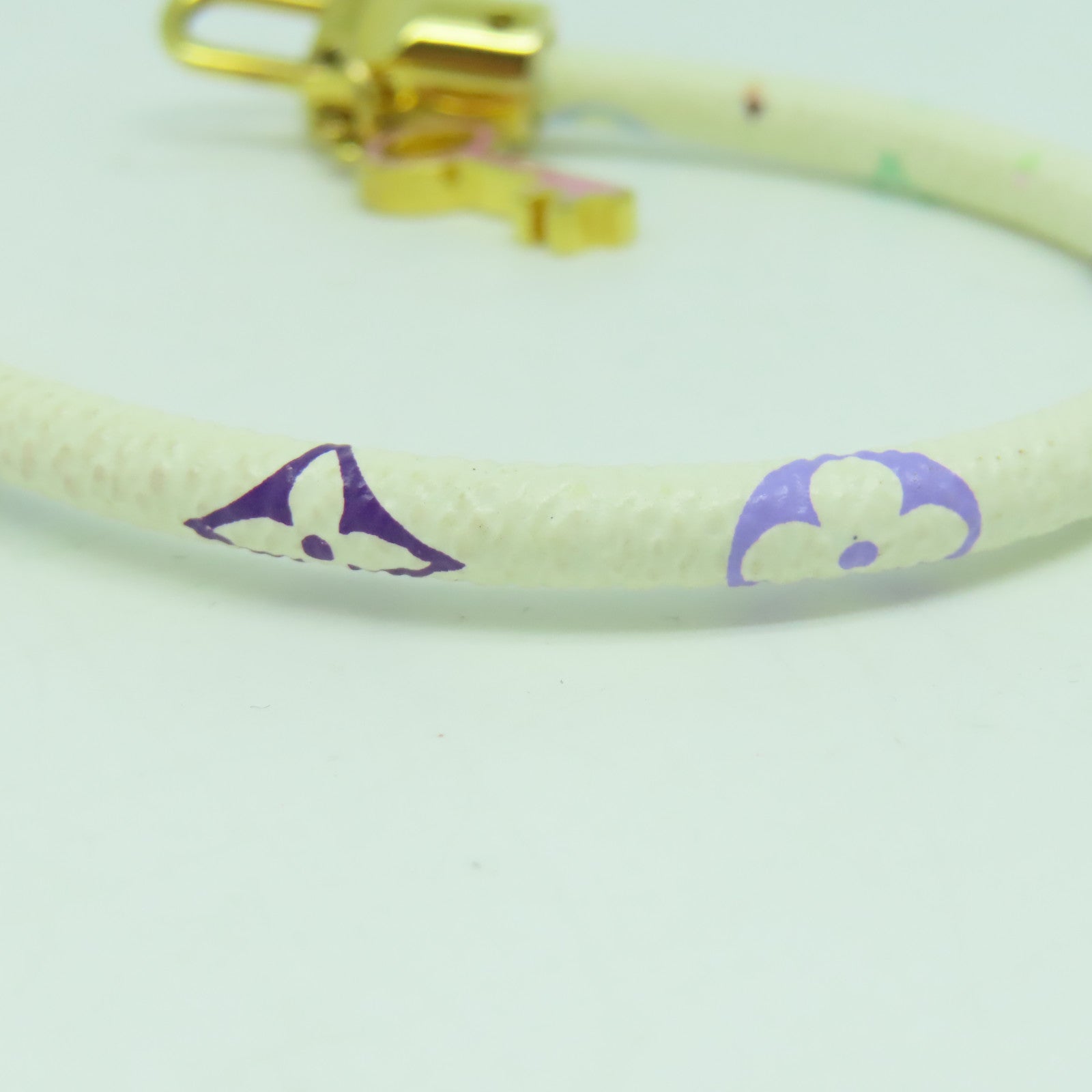 Louis Vuitton White Monogram Multicolore Luck It Bracelet