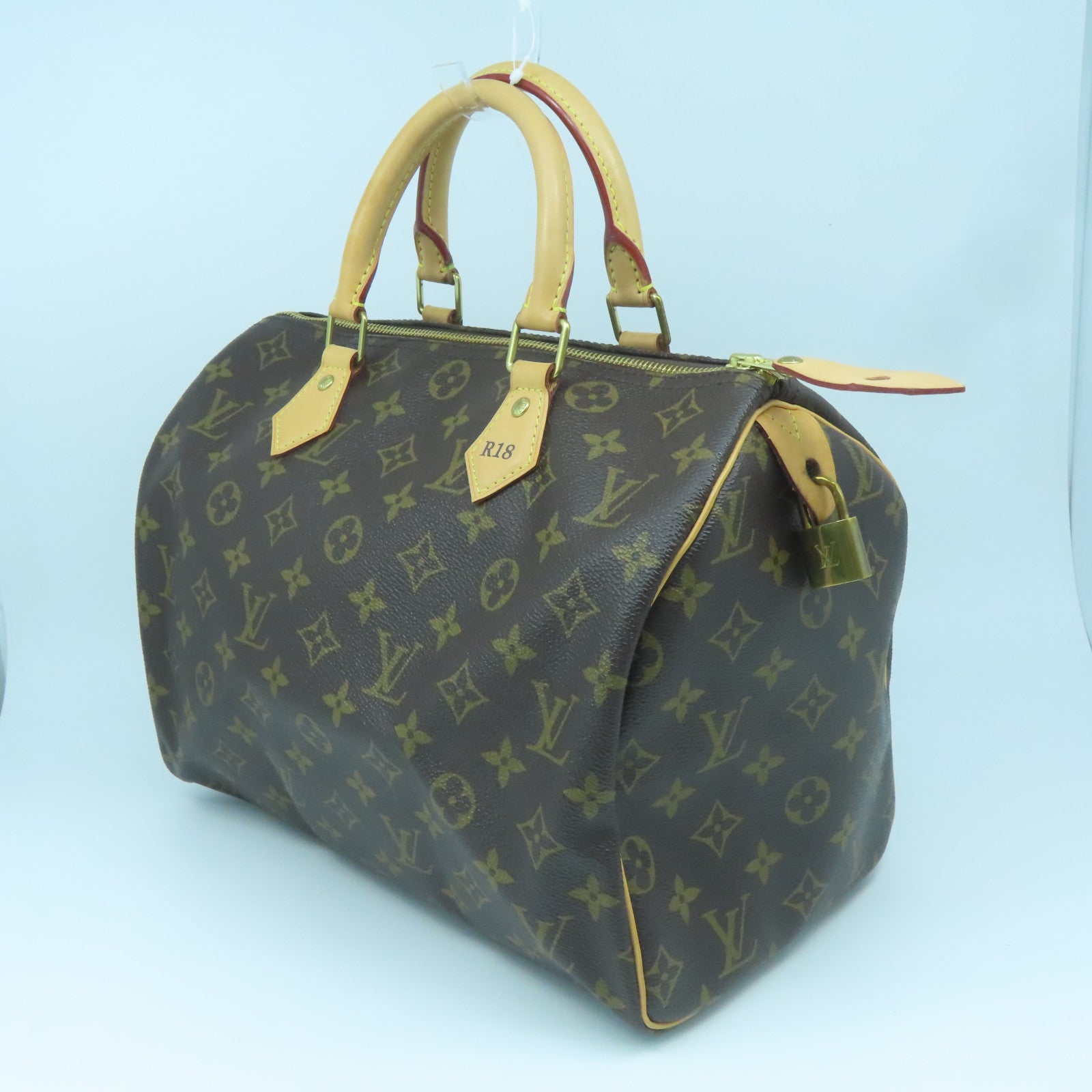 LOUIS VUITTON Monogram Graffiti Speedy 30 Gold Button Handle Brown/Whi –  Brand Off Hong Kong Online Store