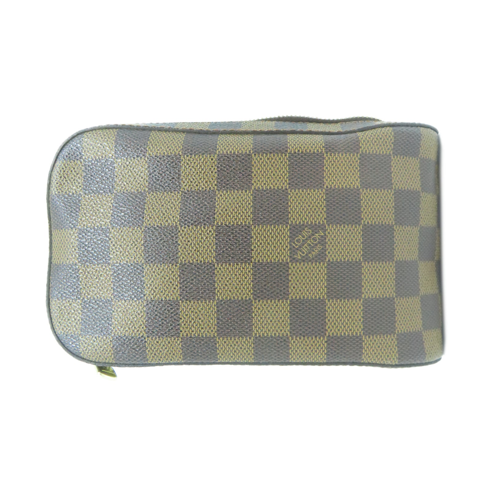 LOUIS VUITTON Damier Geronimos金扣腰包啡色