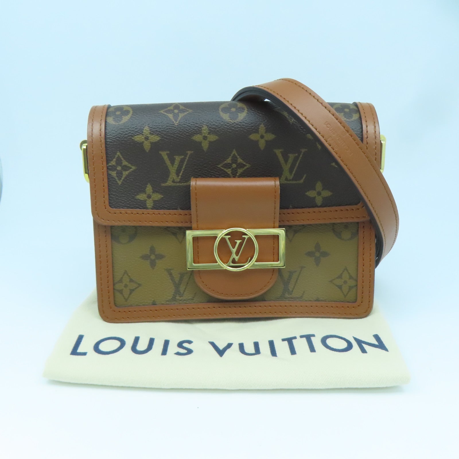 LOUIS VUITTON Monogram Mini Pauphine Gold Buckle Shoulder Bag Brown – Brand  Off Hong Kong Online Store