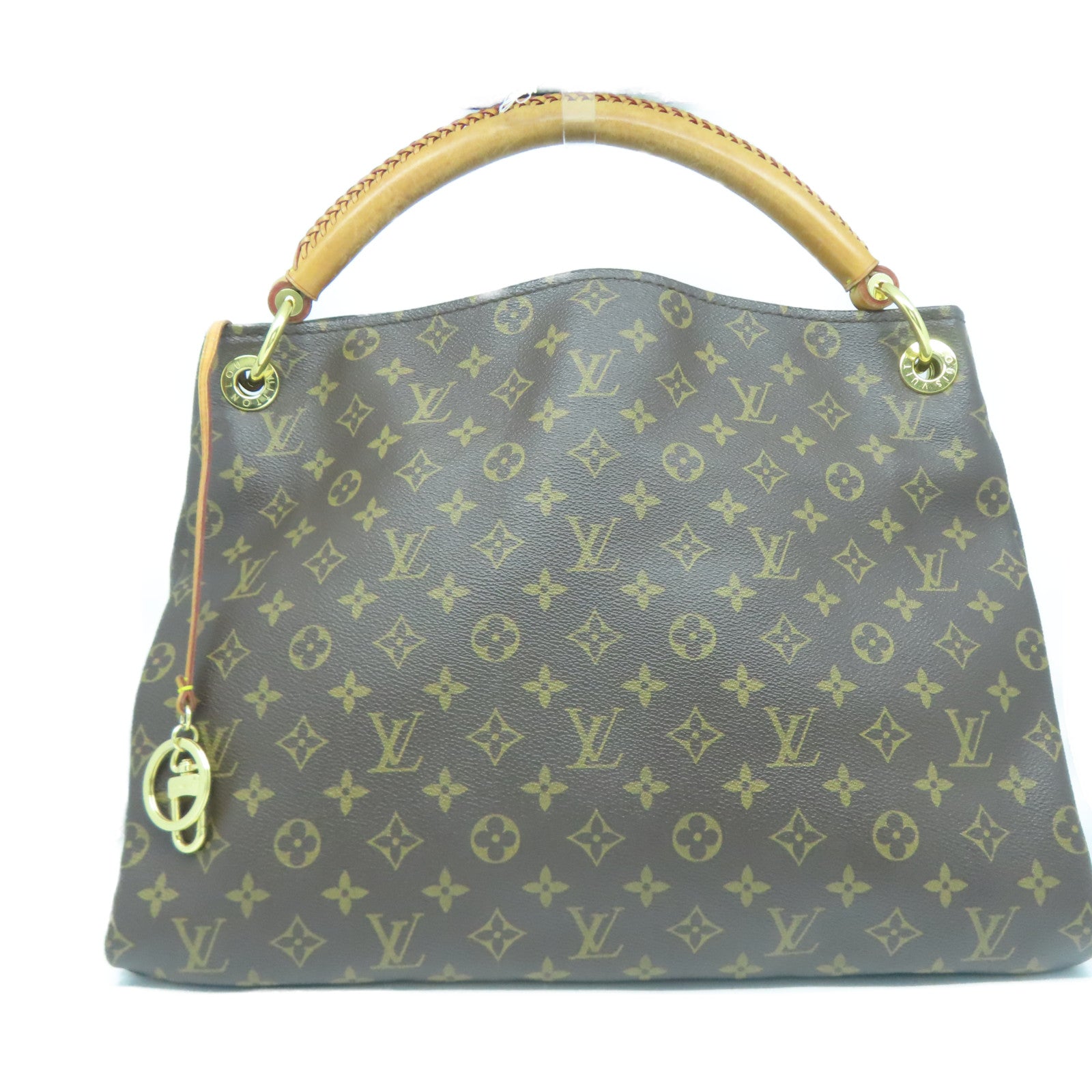 LOUIS VUITTON Monogram Artsy GM金扣手挽袋啡色