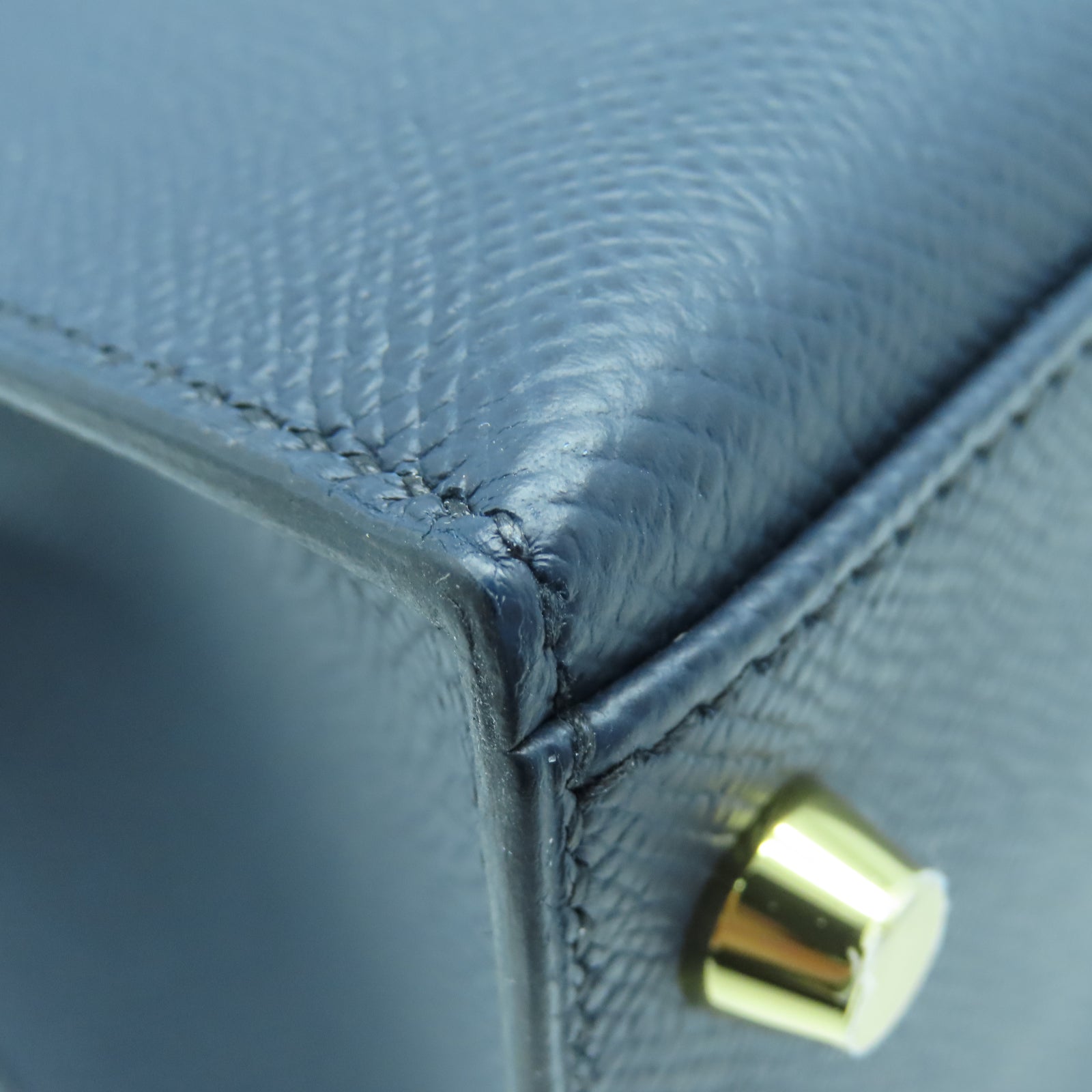 Hermès - Hermès Kelly 28 Epsom Leather Handbag-Bleu Indigo Gold Hardware