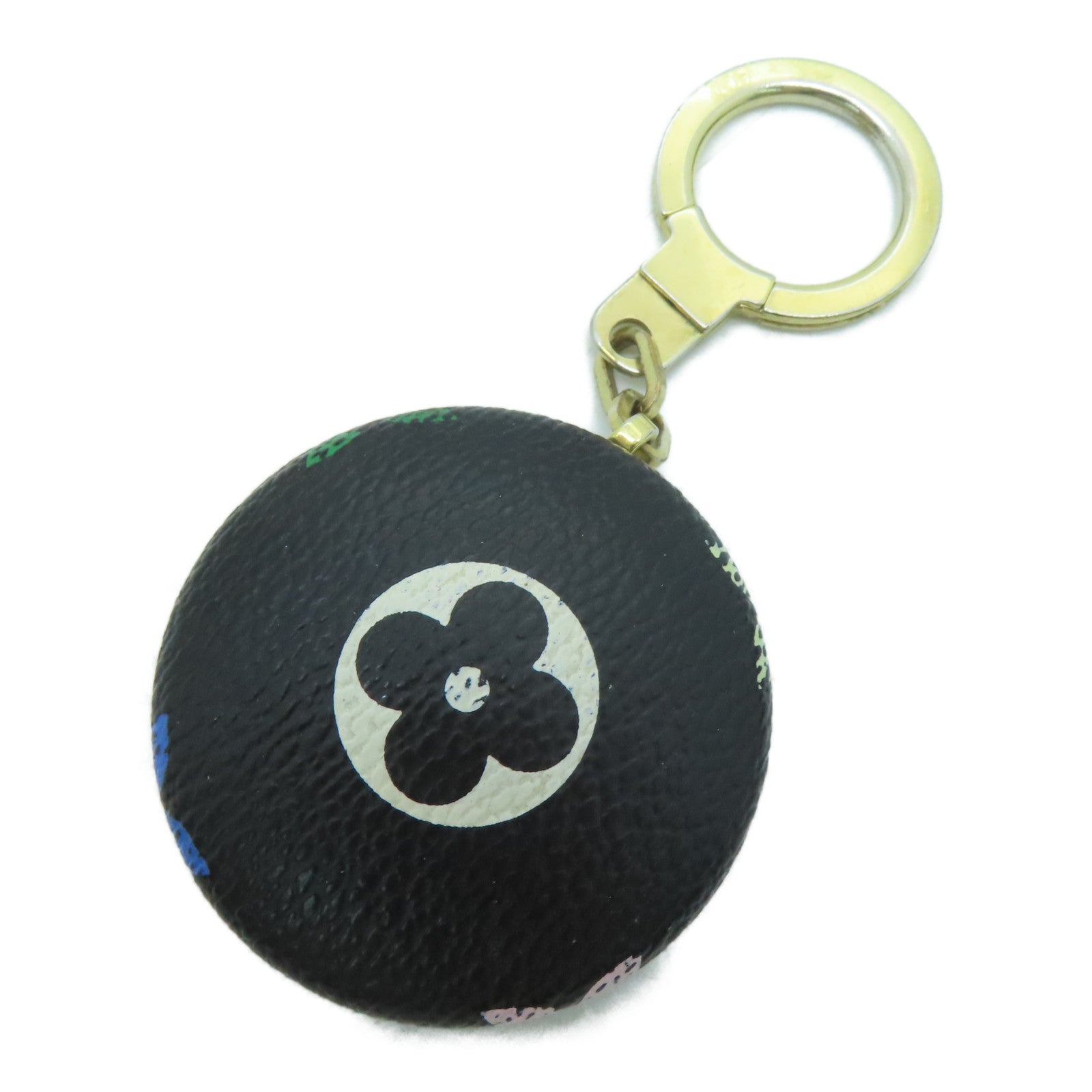 LOUIS VUITTON Monogram Multicolore Key Holder Keychain / Ornament Black /  Color