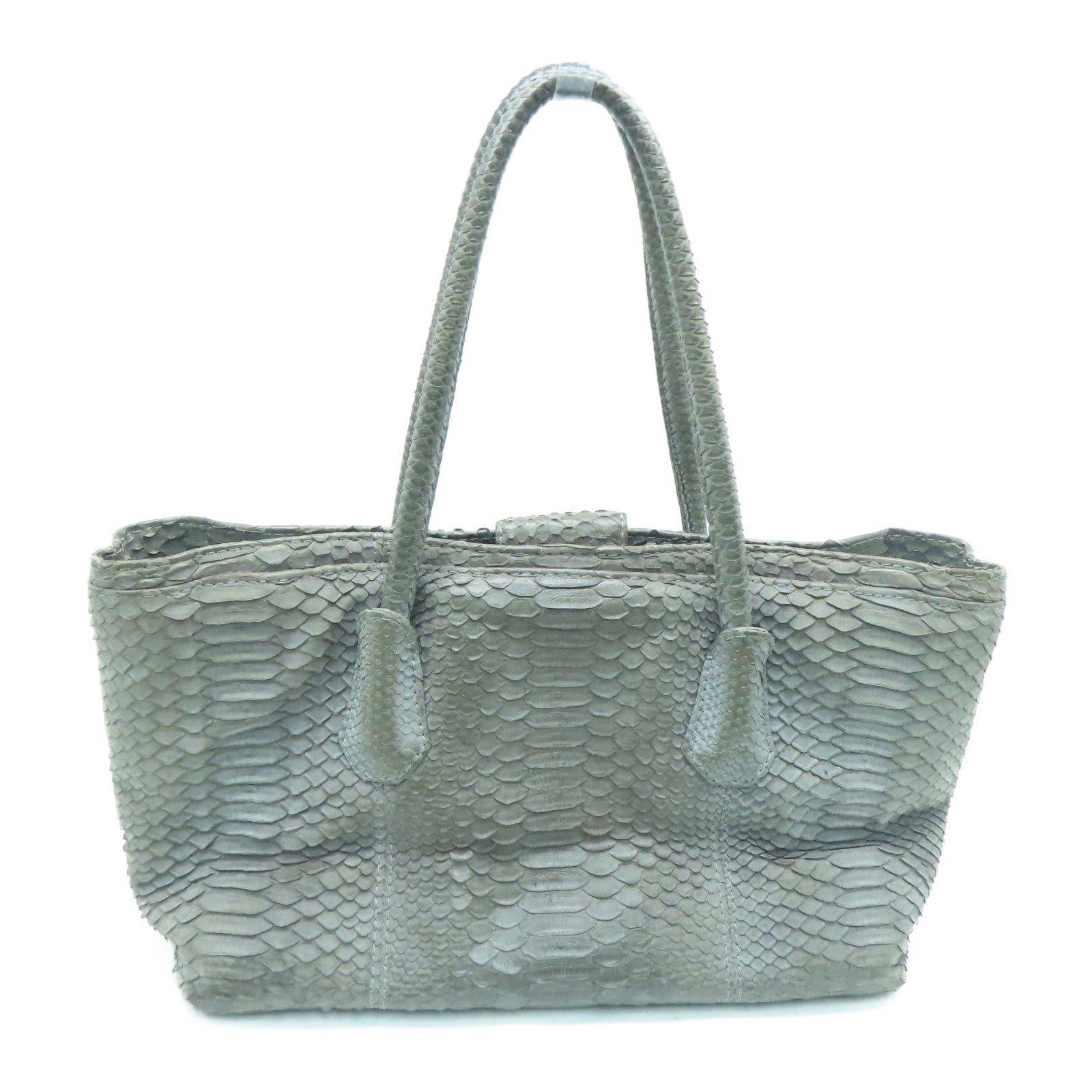 Grey deals snakeskin bag