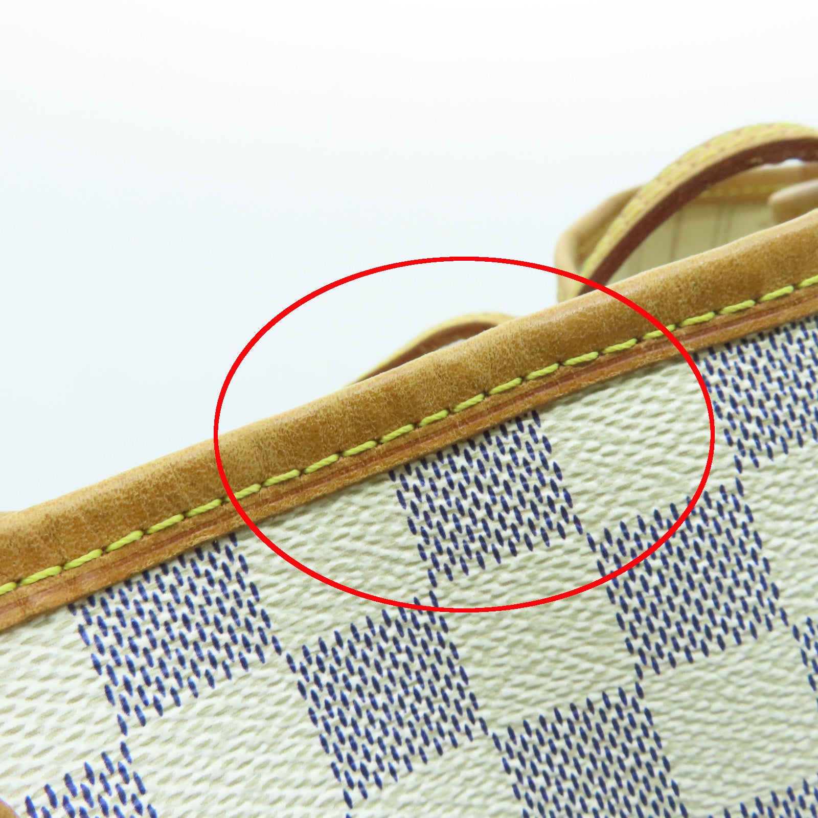 LOUIS VUITTON Damier Azur Neverfull MM Gold Buckle Handle Bag White – Brand  Off Hong Kong Online Store