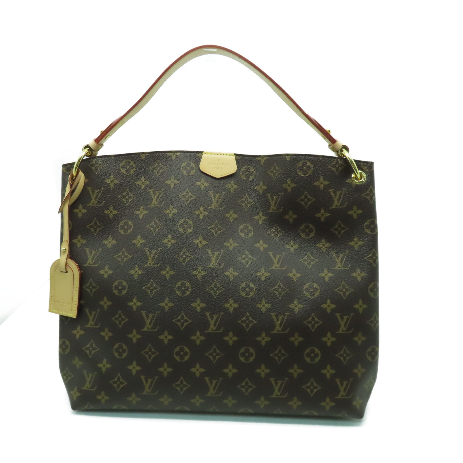 LOUIS VUITTON Monogram Gracefull MM金扣肩背袋啡色