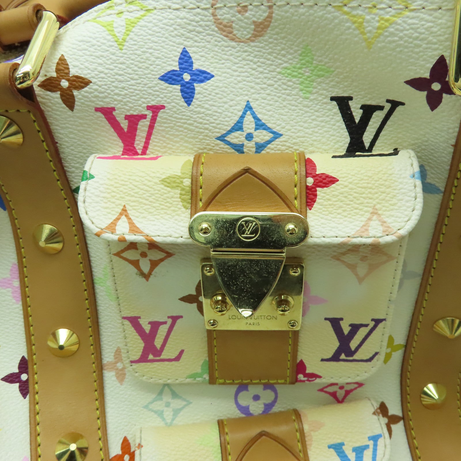 LOUIS VUITTON Monogram Multicolor Keepall 45 Boston Bag M92641 LV