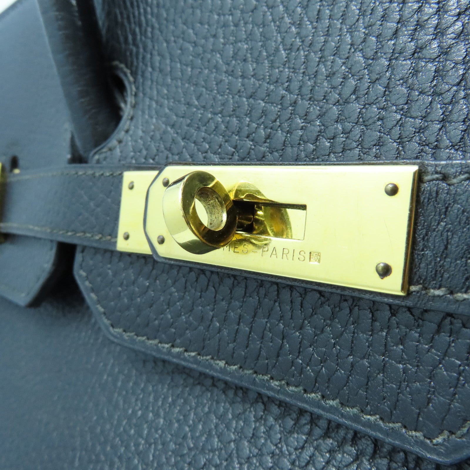 HERMES Ostrich Leather Birkin 25 Gold Buckle Hand Bag Noir/Black – Brand  Off Hong Kong Online Store