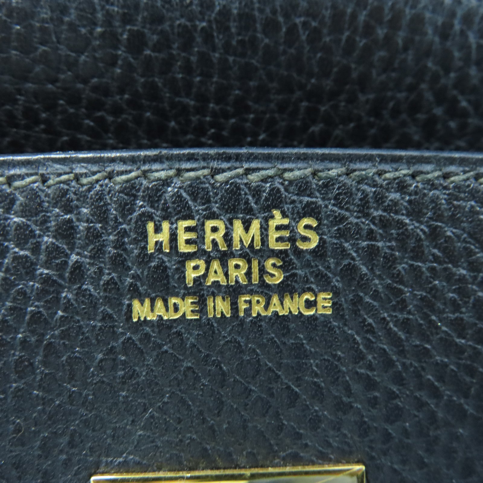 Hermes Birkin 35 Ardenne Black Gold Metal □ F: 2002 - Allu USA
